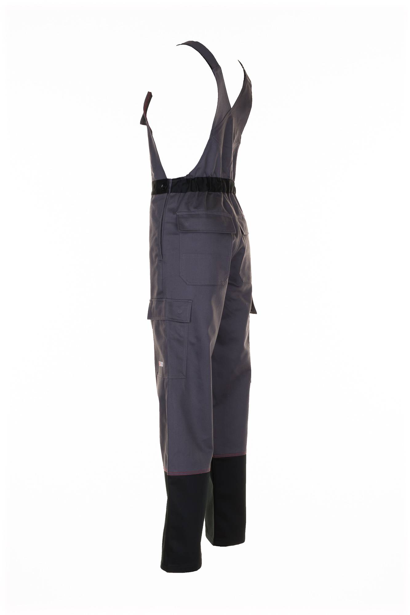 Planam Weld Shield Latzhose grau/schwarz 60 5530060