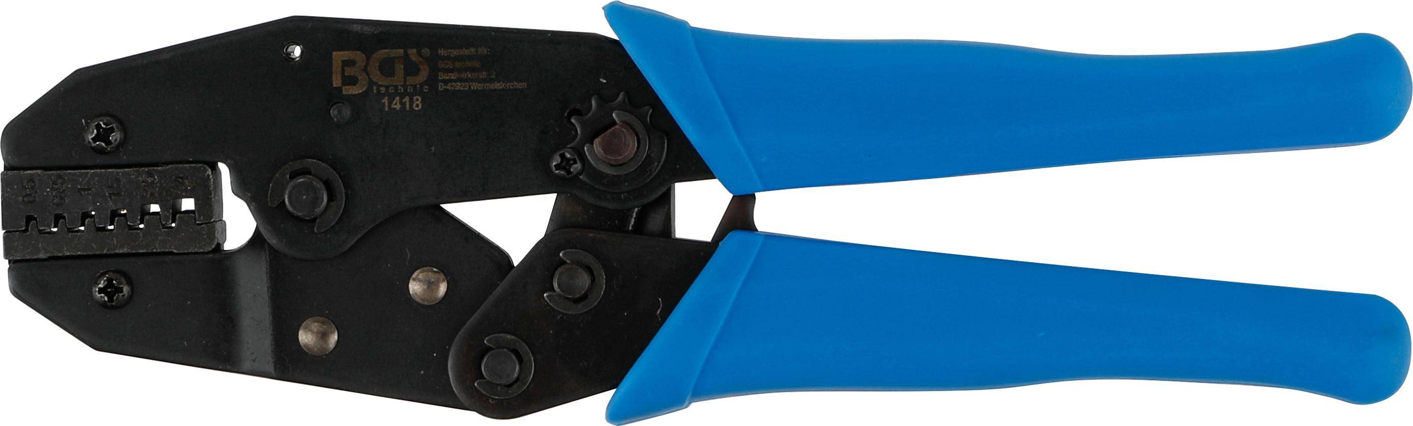 BGS technic Kabelschuhzange mit Ratschenfunktion | fr Aderendhlsen