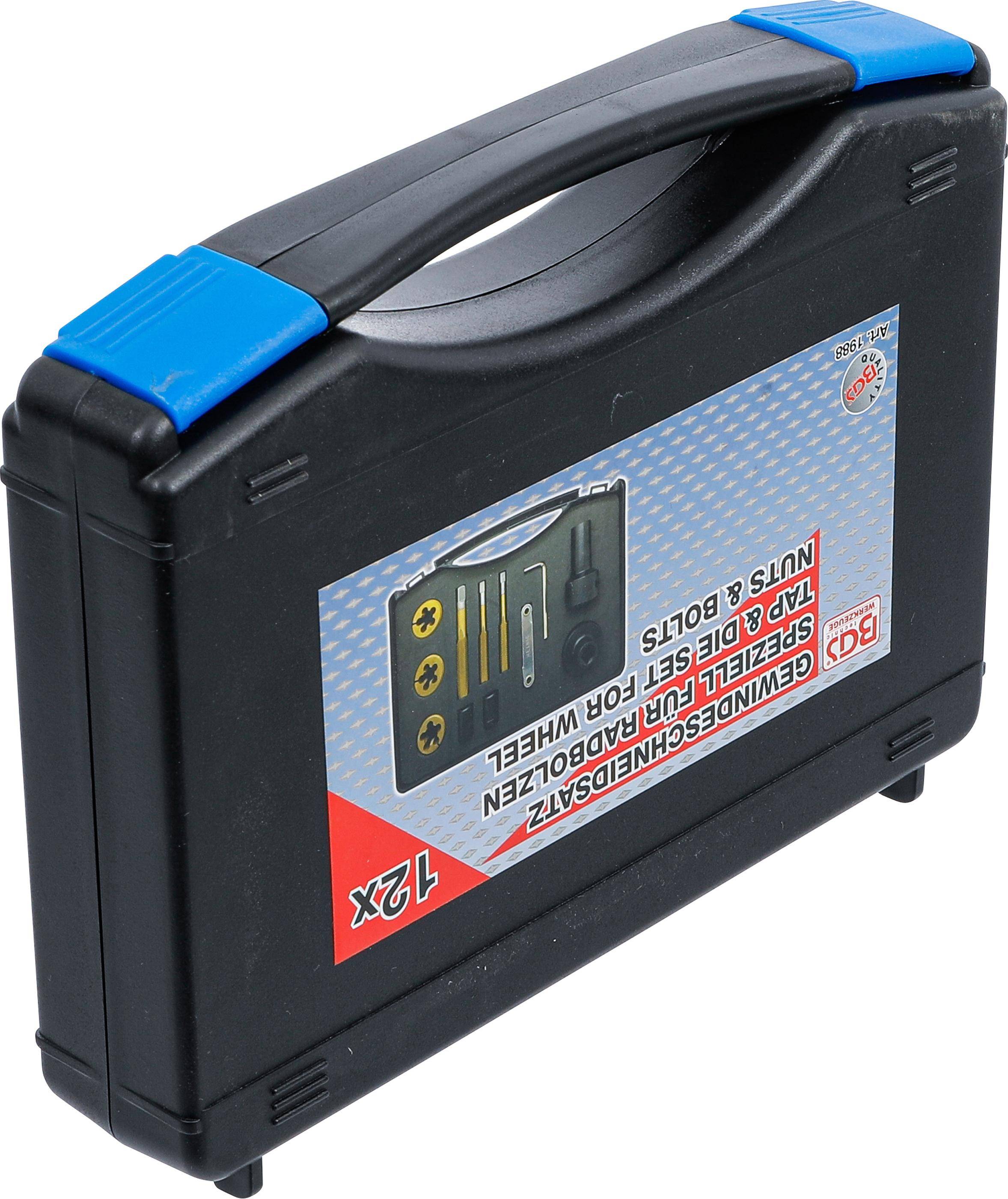 BGS Gewindebohrer-/Schneideisen-Satz für Radmuttern und Bolzen |