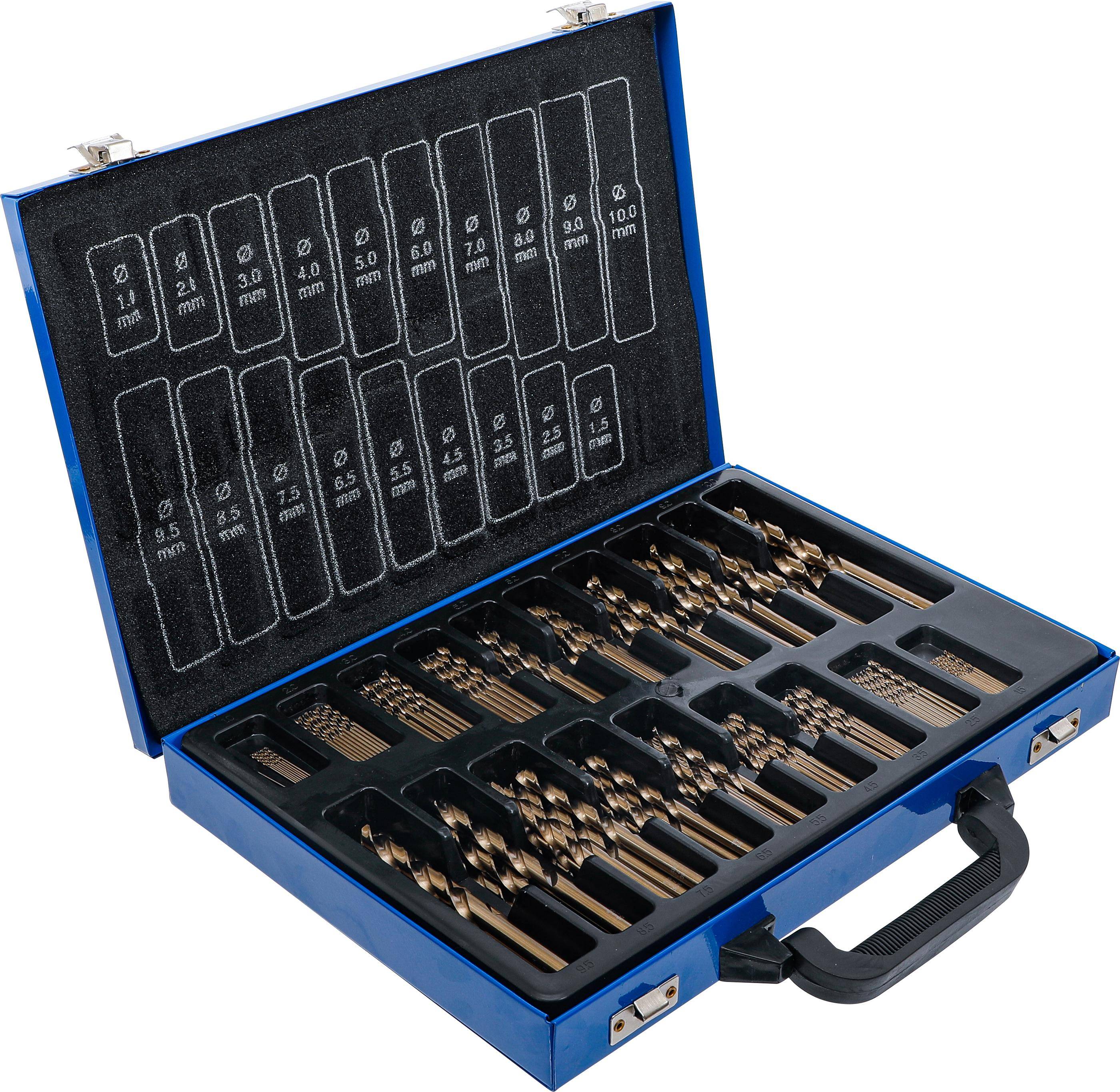 BGS technic Spiralbohrer-Satz | HSS | 5% Cobalt-Legierung | 1 - 10 mm