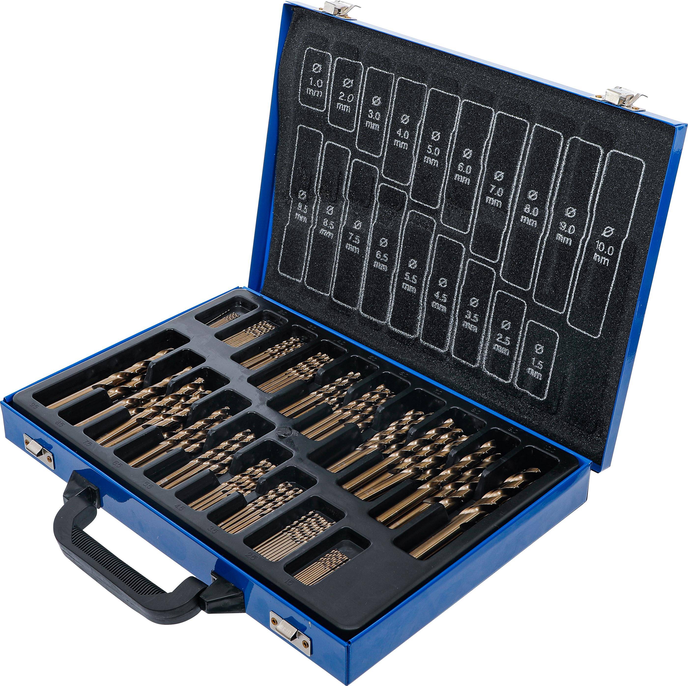 BGS technic Spiralbohrer-Satz | HSS | 5% Cobalt-Legierung | 1 - 10 mm