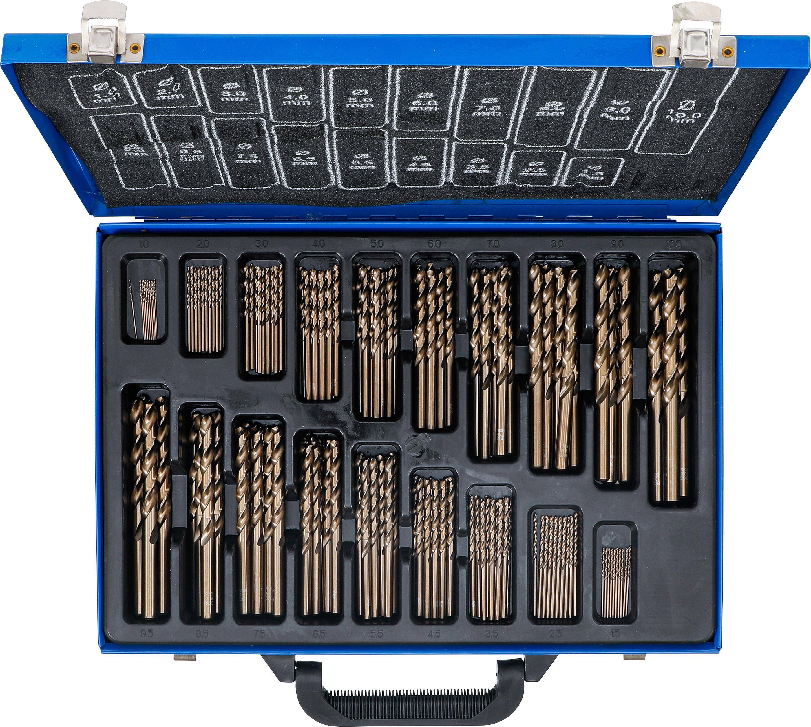 BGS technic Spiralbohrer-Satz | HSS | 5% Cobalt-Legierung | 1 - 10 mm