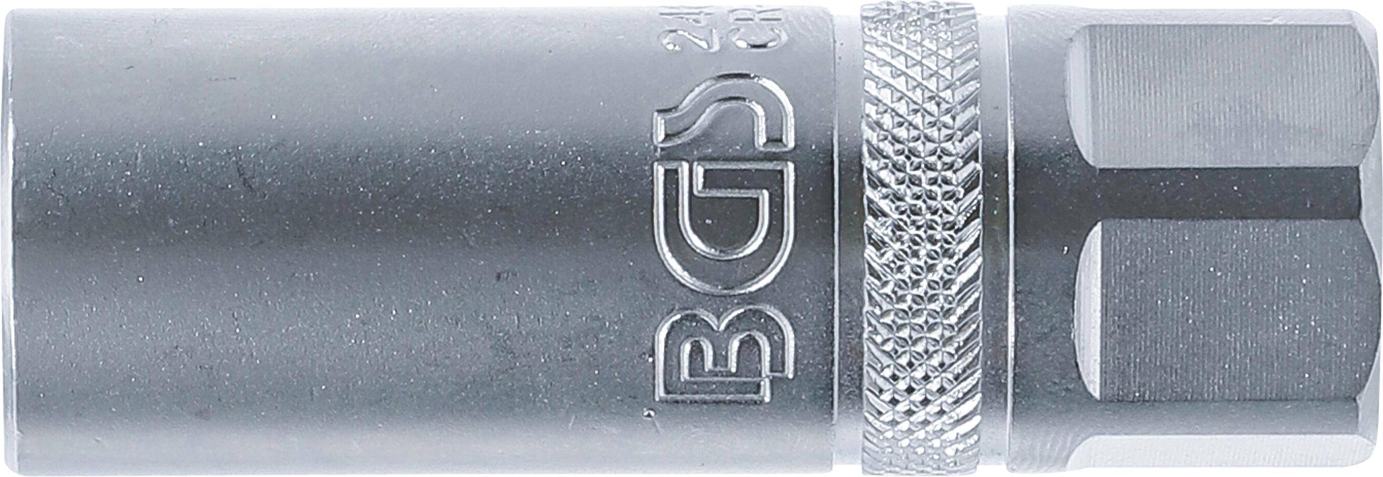 BGS Zndkerzen-Einsatz mit Magnet, Sechskant | Antrieb Innenvierkant