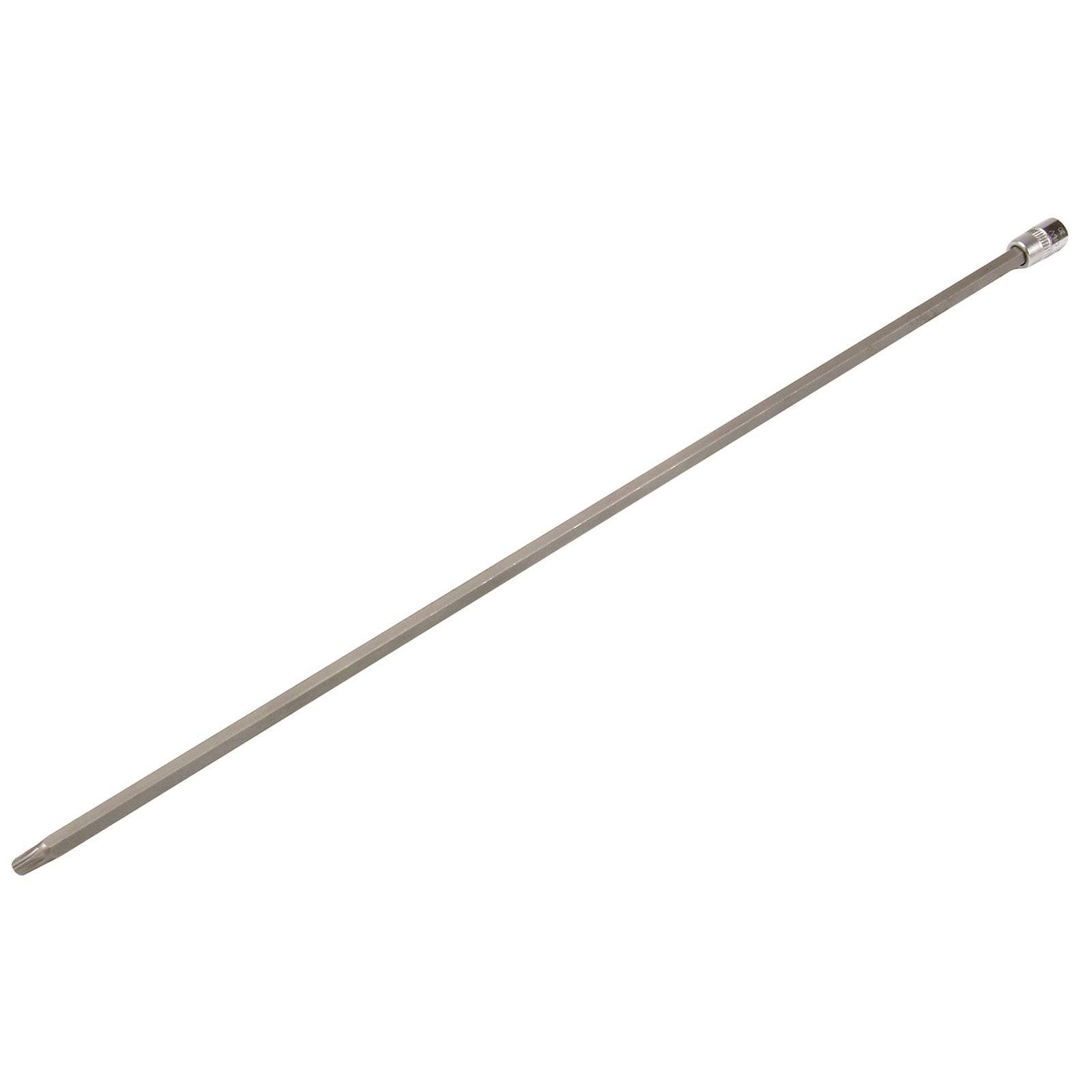 Ein langer Metallschlauch oder eine Metallstange mit einem leicht breiteren Ende.