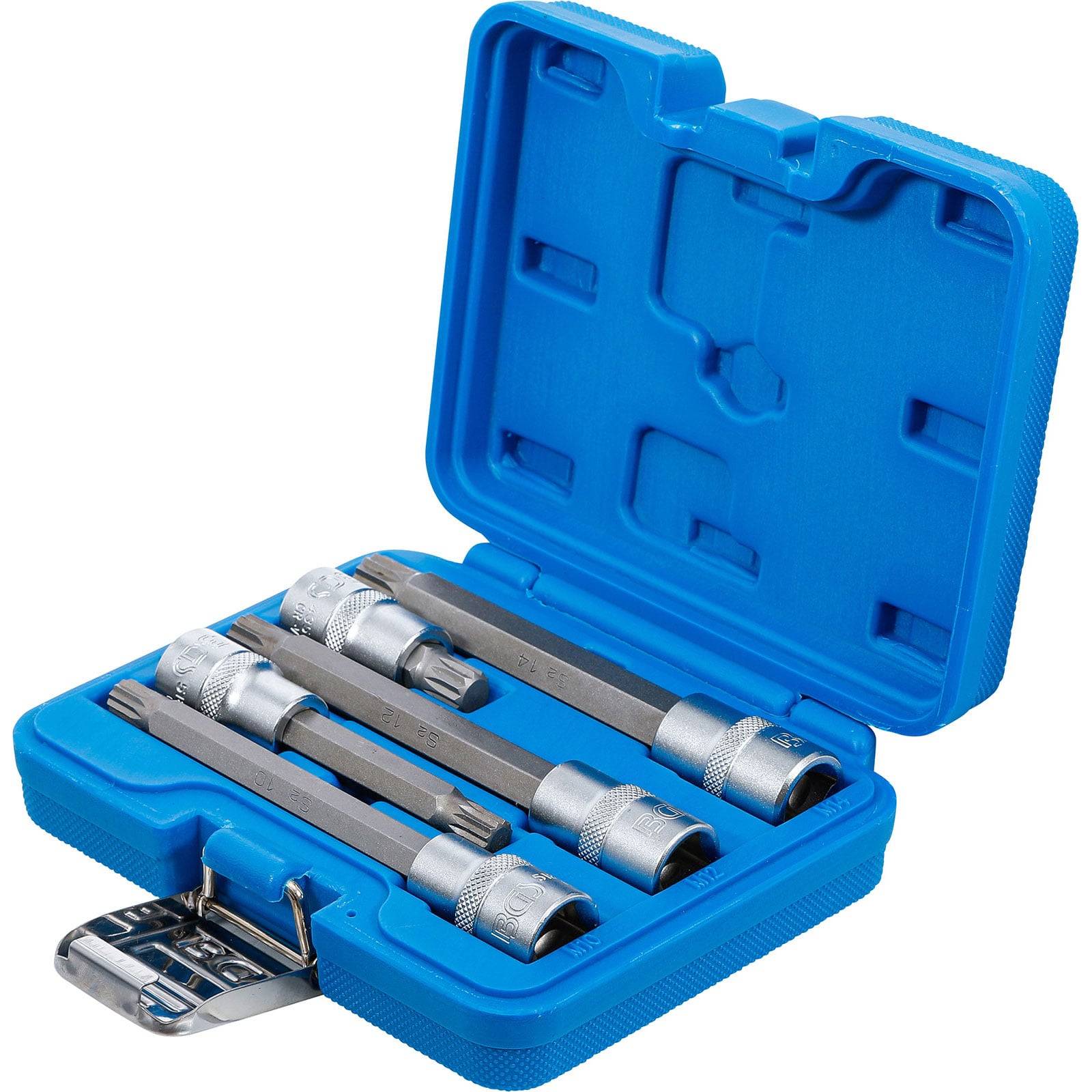 BGS Bit-Einsatz-Satz Antrieb Innenvierkant 12,5 mm (1/2") Innenvielzahn (für XZN) 5tlg. - 8449
