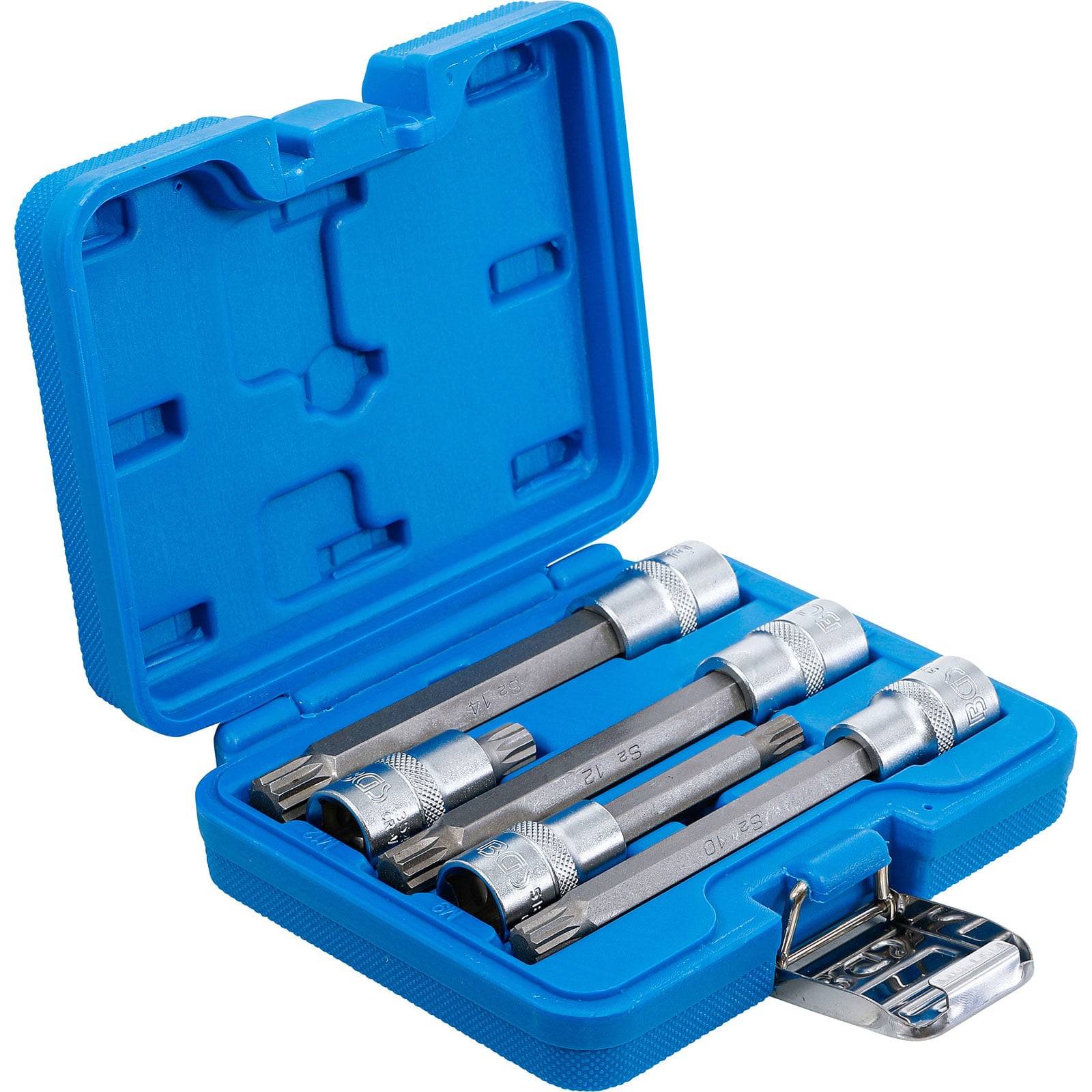 BGS Bit-Einsatz-Satz Antrieb Innenvierkant 12,5 mm (1/2") Innenvielzahn (für XZN) 5tlg. - 8449