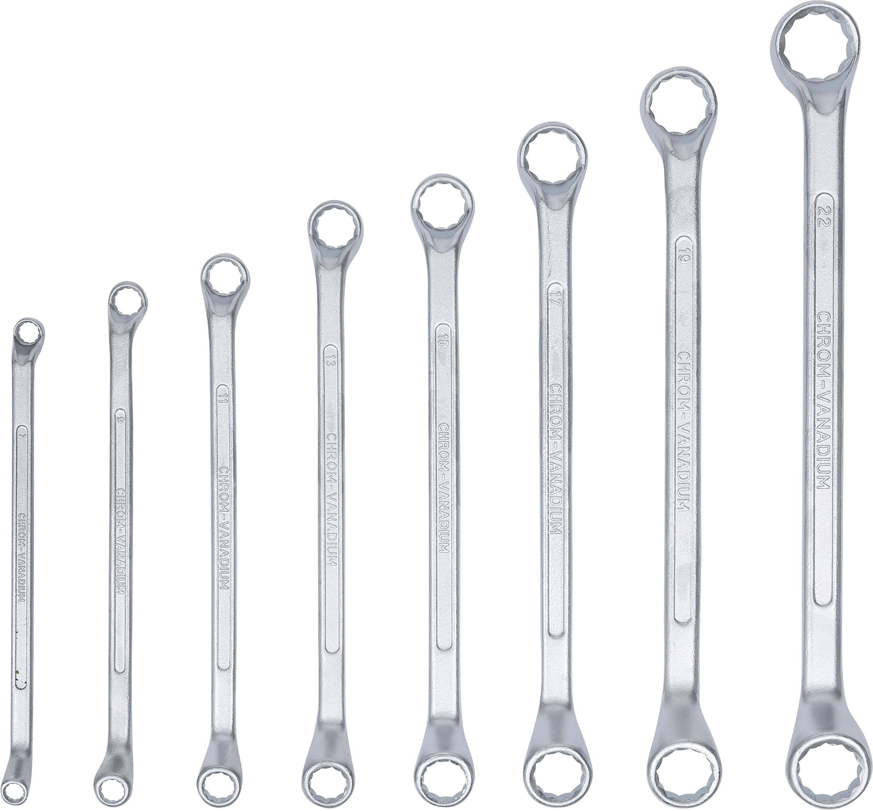 BGS Doppel-Ringschlüssel-Satz | gekröpft | SW 6 x 7 - 20 x 22 mm |