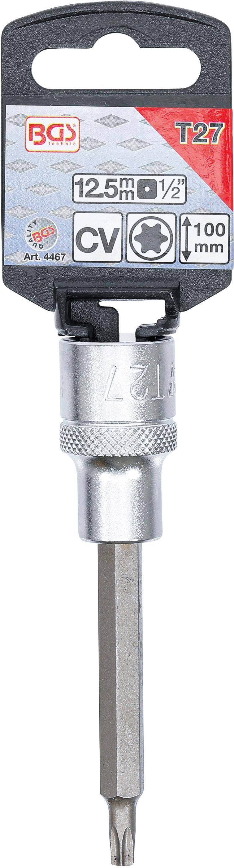 BGS technic Bit-Einsatz | Lnge 100 mm | Antrieb Innenvierkant 12,5 mm