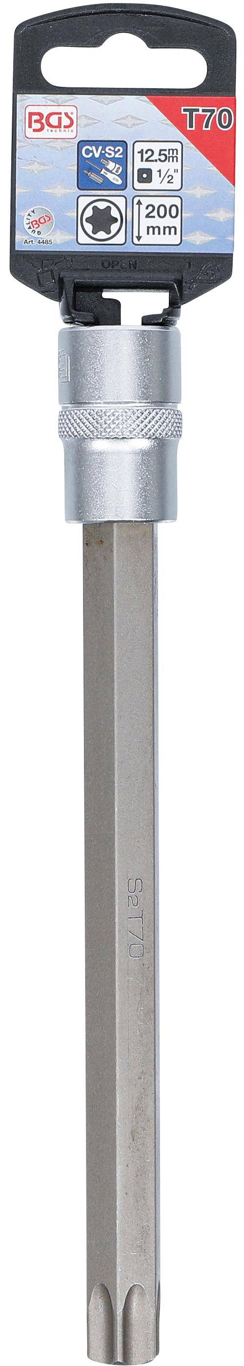 BGS technic Bit-Einsatz | Lnge 200 mm | Antrieb Innenvierkant 12,5 mm