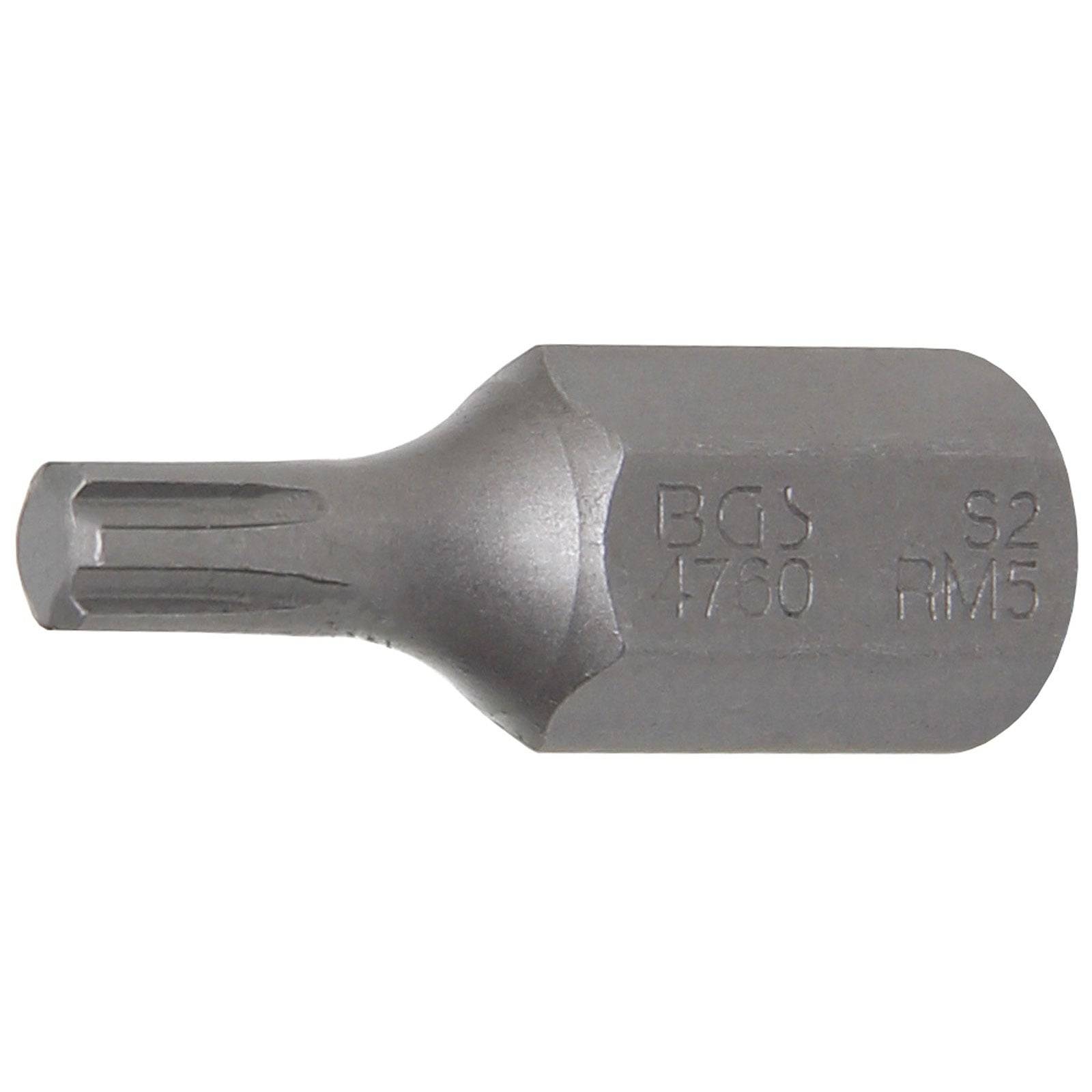 BGS' Metall Torx-Bit RM5 für Schraubendreher, verwendet zum Anziehen oder Lösen von Schrauben mit Torx-Kopf.