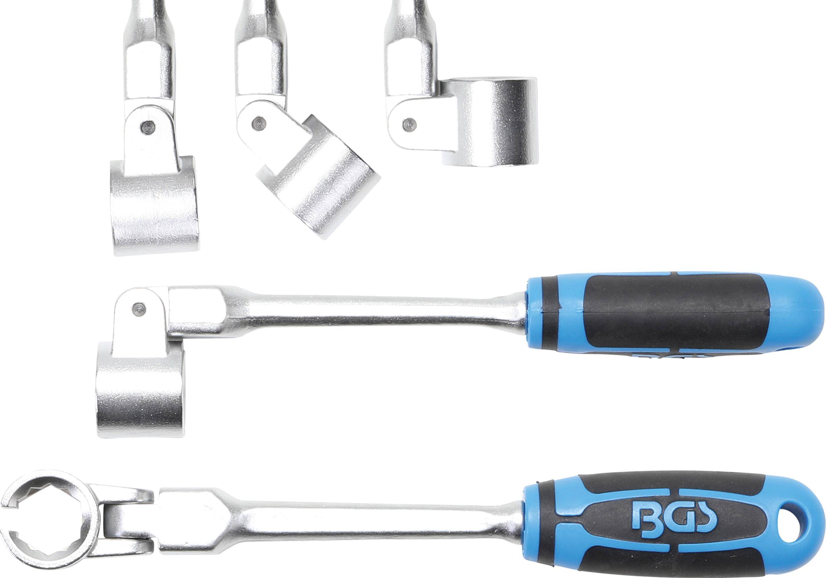 BGS technic Spezial-Ringschlüssel für Lambdasonden, kippbar, mit