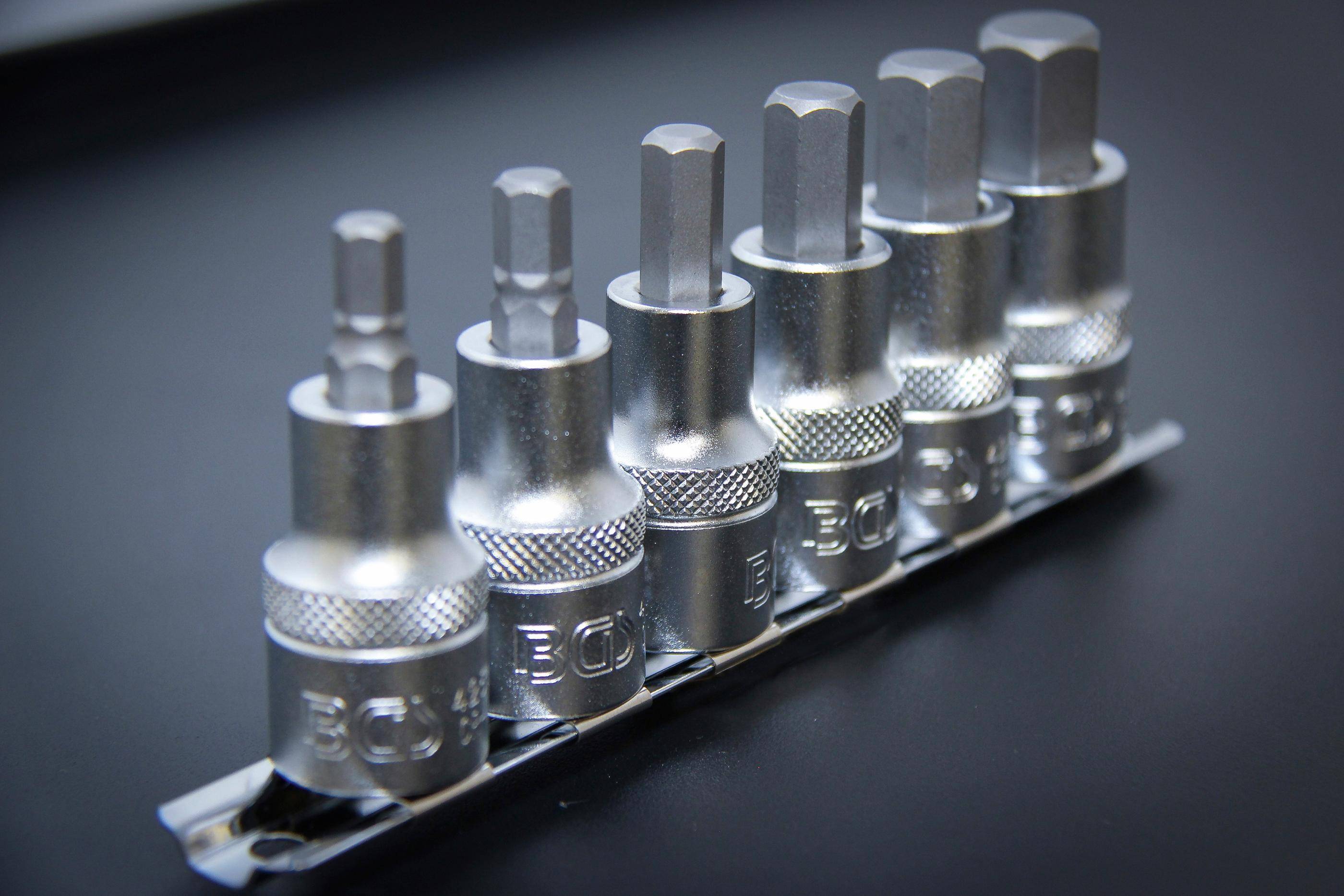 BGS technic Bit-Einsatz-Satz | Antrieb Innenvierkant 12,5 mm (1/2") |