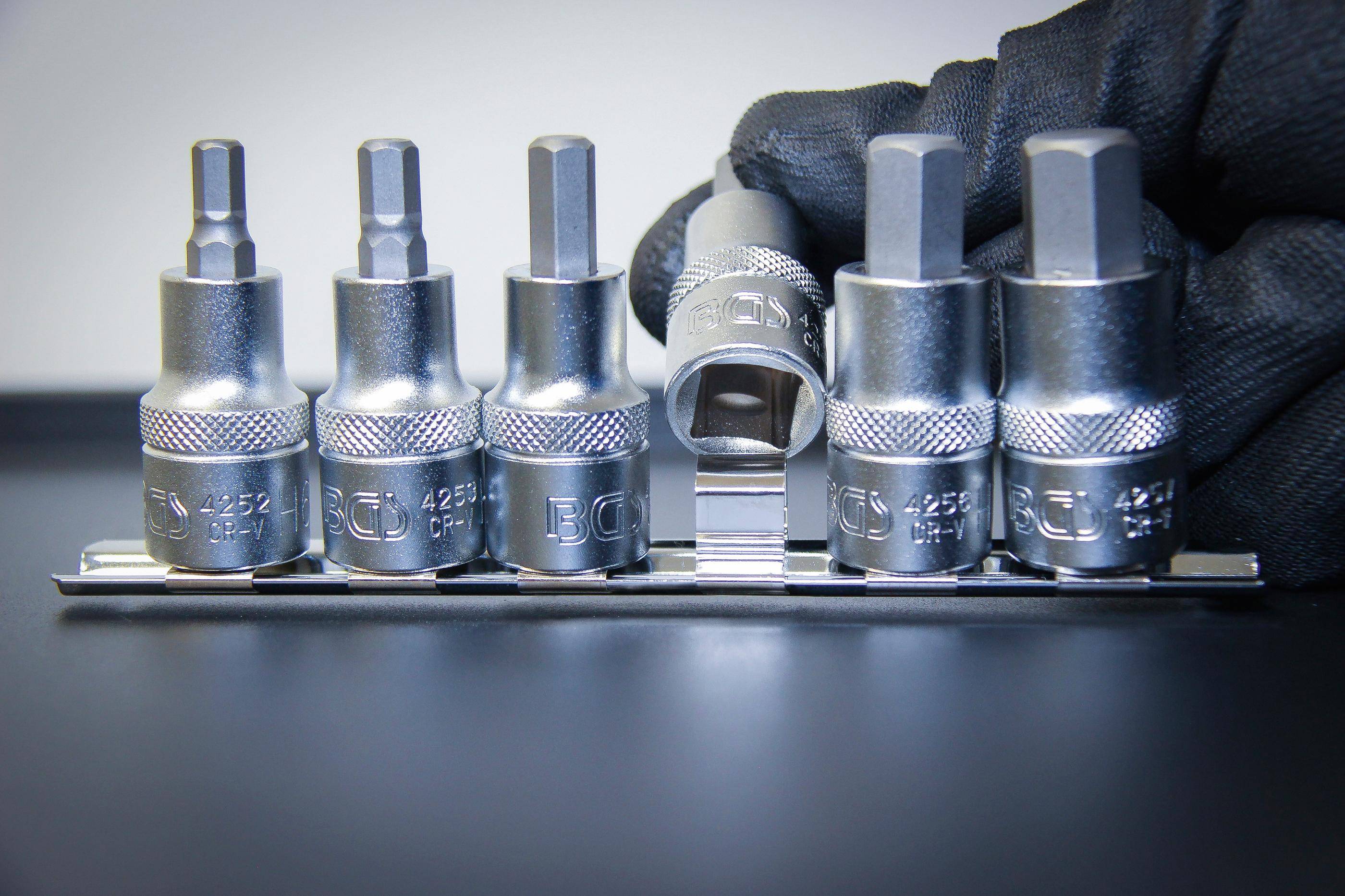 BGS technic Bit-Einsatz-Satz | Antrieb Innenvierkant 12,5 mm (1/2") |