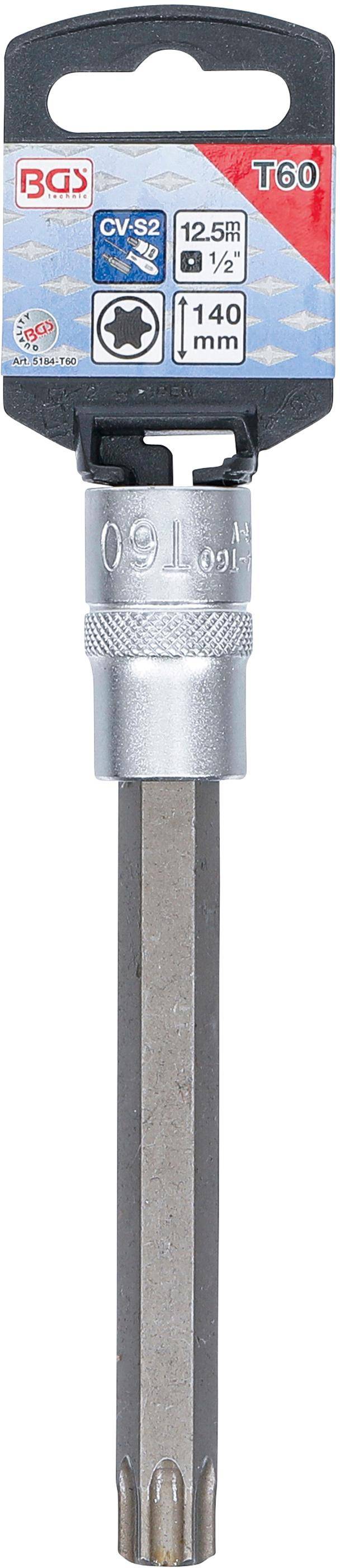 Bit-Einsatz "BGS" - 1/2" Antrieb - T-Profil Chrom-Vanadium-Stahl