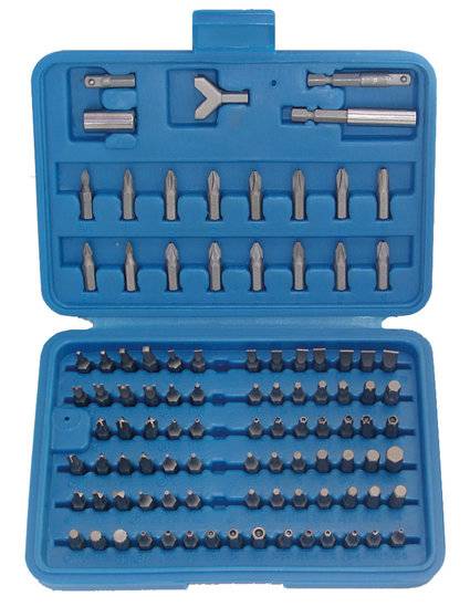 Sicherheits-Bit-Satz Antrieb Außensechskant 6,3 mm (1/4) 100-tlg.