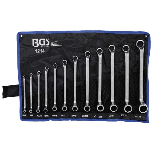 BGS Doppelringschlüssel-Satz, DIN 838, gekröpft, 12-teilig, 6-32 mm BGS Doppelringschlüssel-Satz, DIN 838, gekröpft, 12-teilig, 6-32 mm