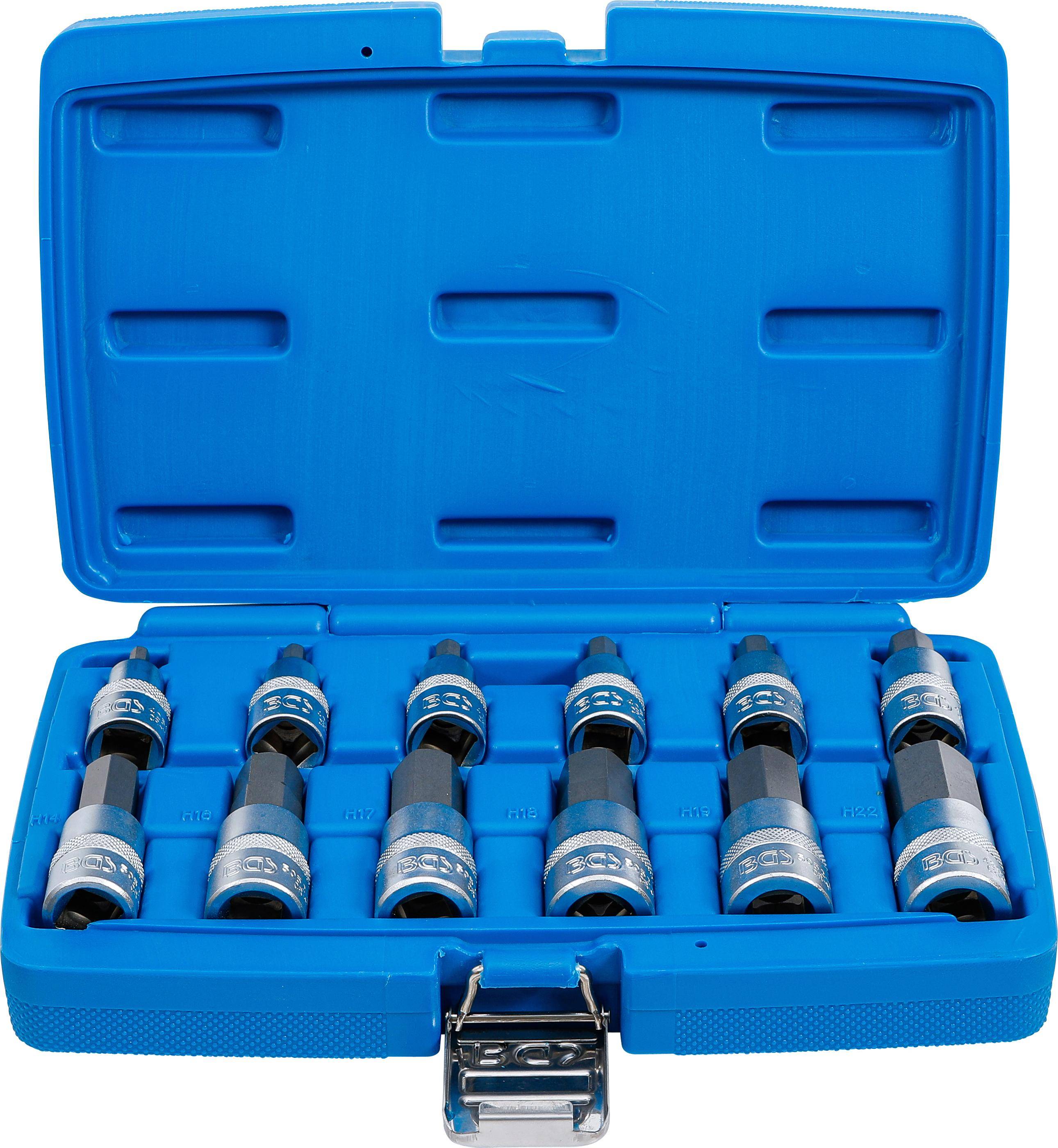 BGS Bit-Einsatz-Satz | Antrieb Innenvierkant 12,5 mm (1/2") |