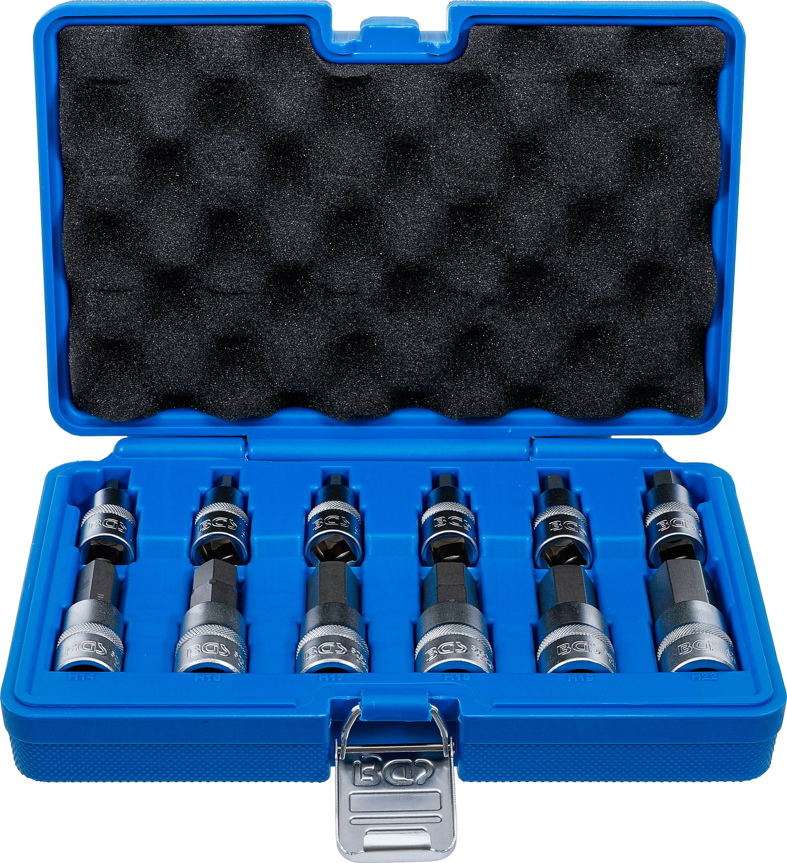 BGS technic Bit-Einsatz-Satz | Antrieb Innenvierkant 12,5 mm (1/2") |