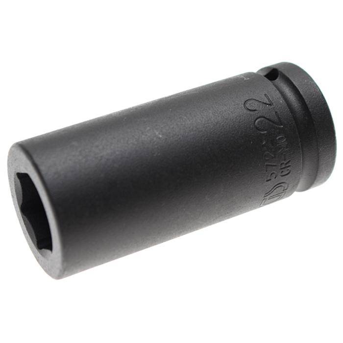 Kraft-Einsatz - tief - 3/4" Antrieb - 22 mm - CR-MO-Stahl - phosphatiert - mit Rille und Bohrung für Haltekugel