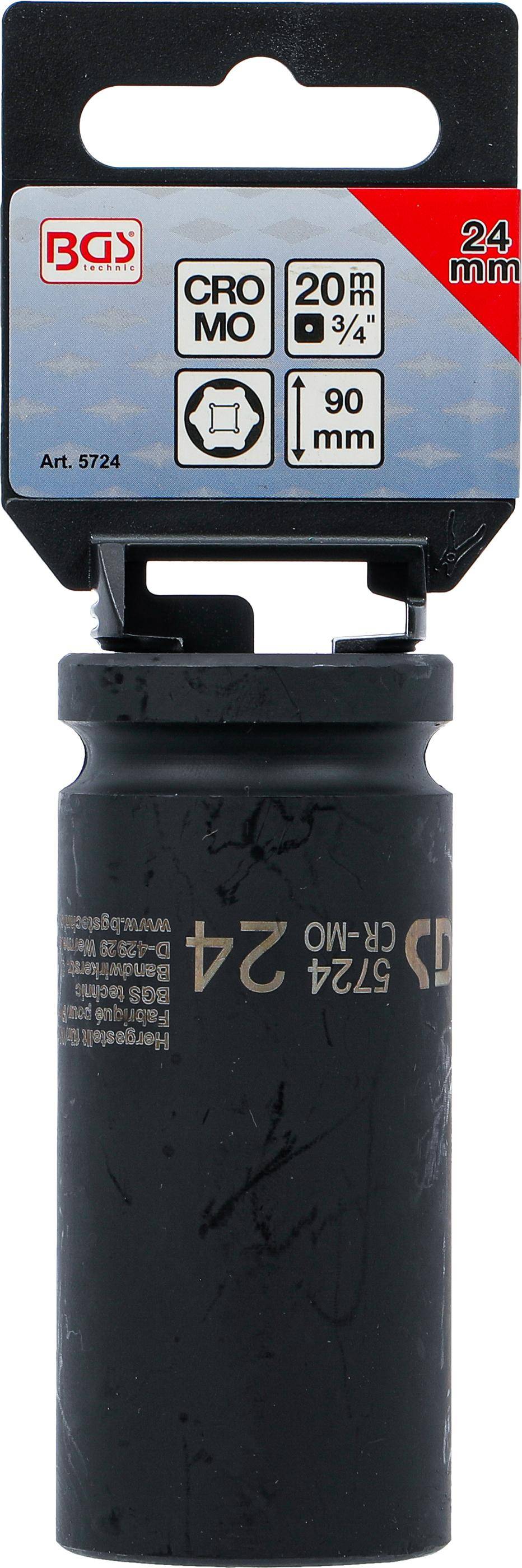 BGS Kraft-Steckschlüssel-Einsatz Sechskant, tief | Antrieb