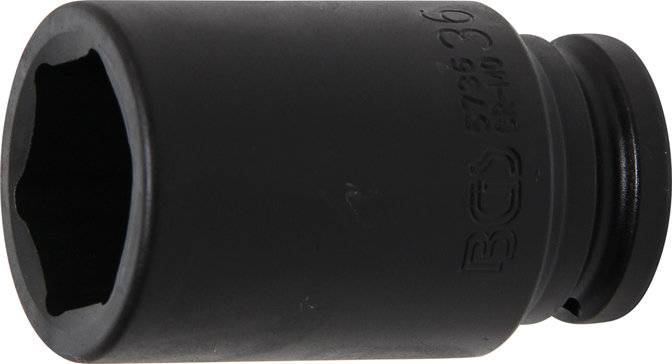 Kraft-Steckschlüssel-Einsatz Sechskant, tief Antrieb Innenvierkant 20 mm (3/4) SW 36 mm