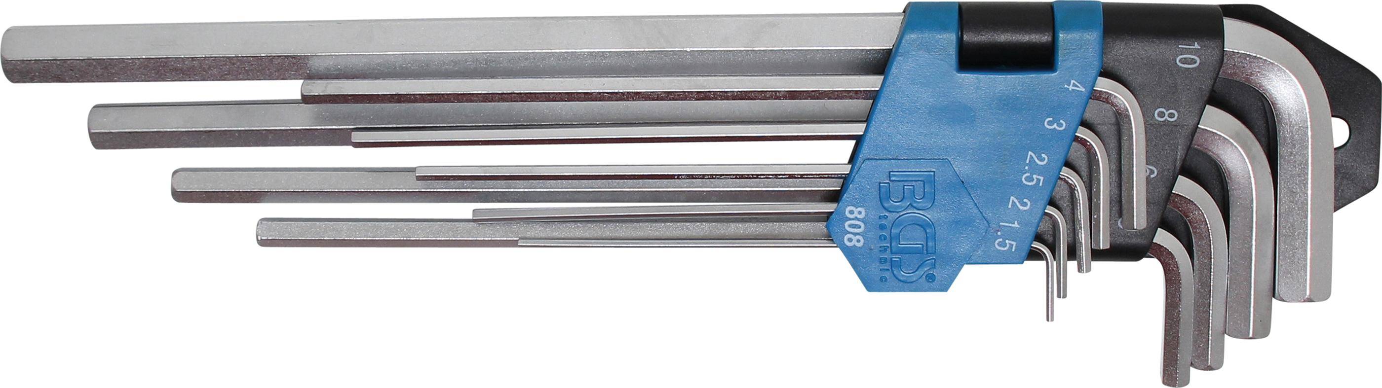 BGS Winkelschlssel-Satz | extra lang | Innensechskant 1,5 - 10 mm |
