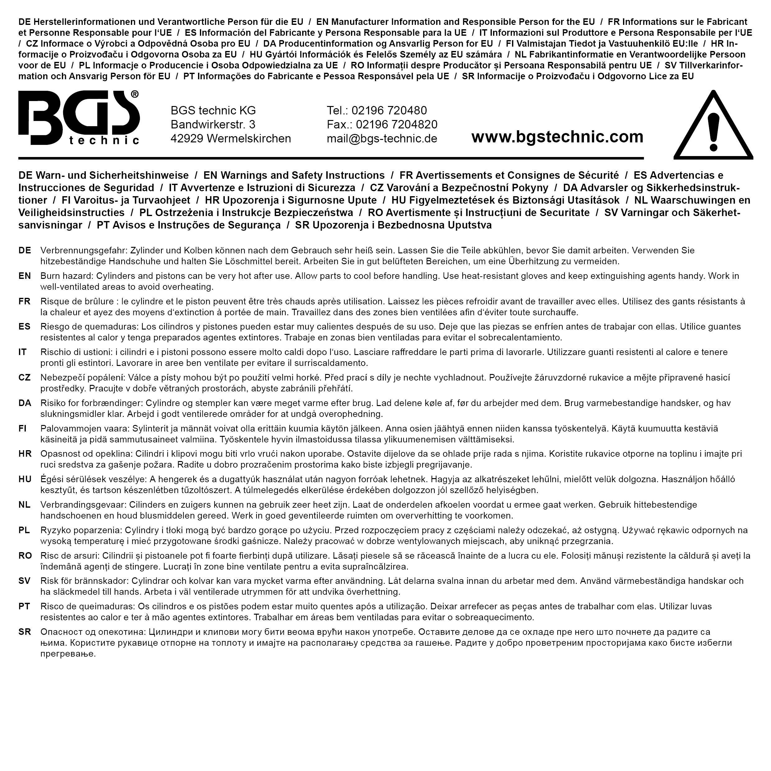 BGS technic Kolbenring-Zange | 205 mm