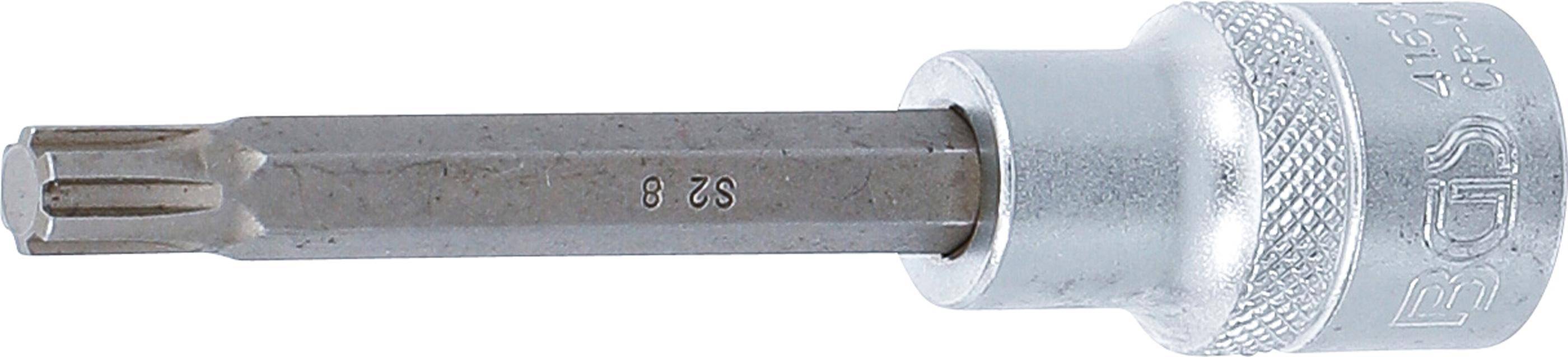 BGS technic Bit-Einsatz | Lnge 100 mm | Antrieb Innenvierkant 12,5 mm