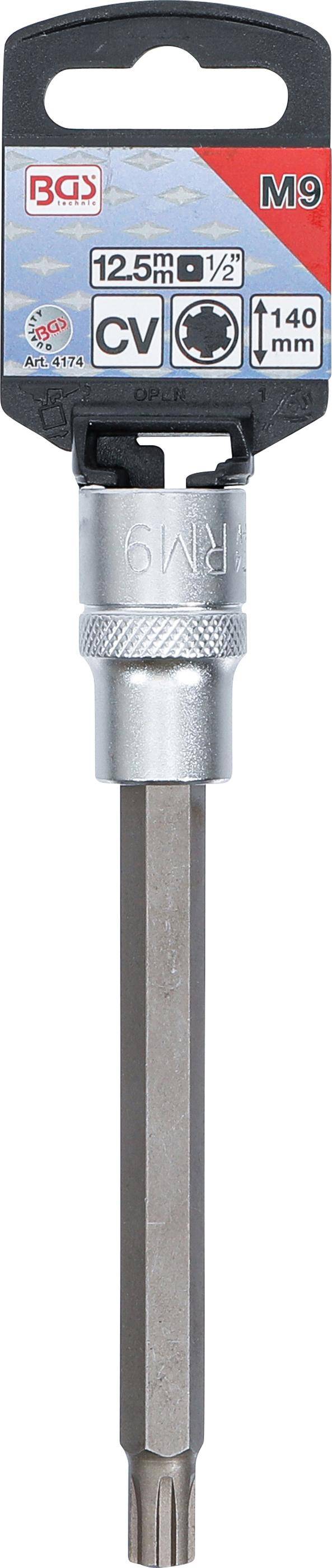BGS technic Bit-Einsatz | Lnge 140 mm | Antrieb Innenvierkant 12,5 mm