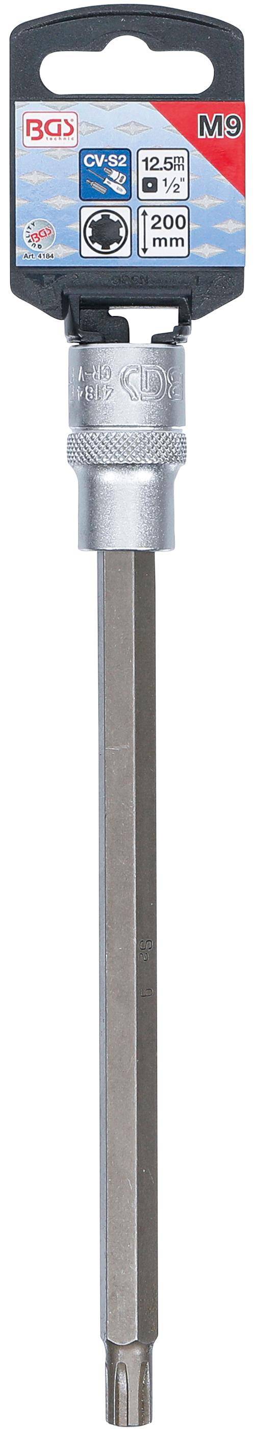 BGS technic Bit-Einsatz | Lnge 200 mm | Antrieb Innenvierkant 12,5 mm