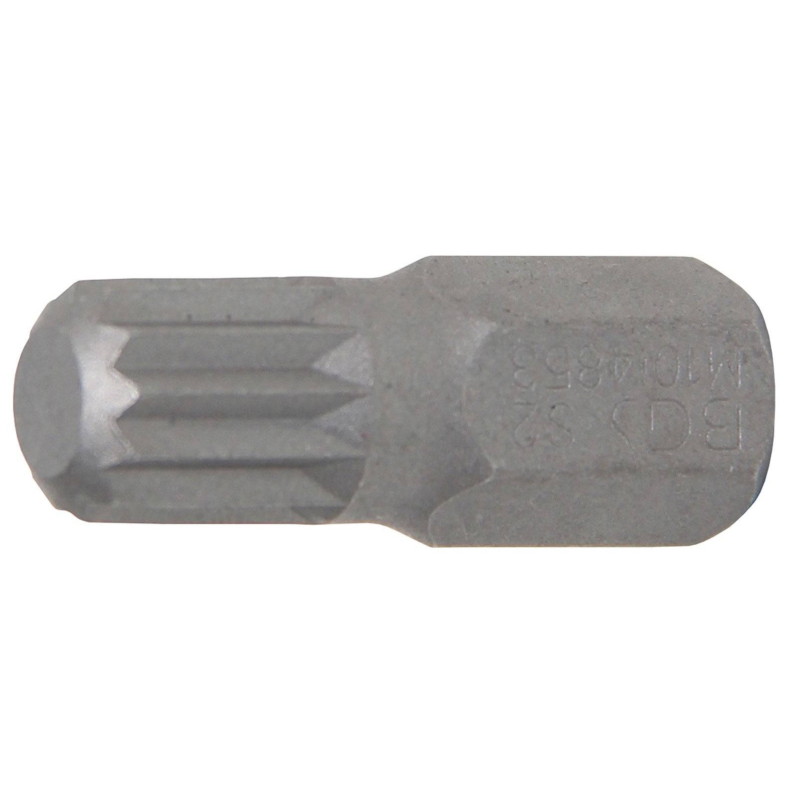 Innenvielzahn - Bit 30mm lang - Antrieb 3/8" - Innenvielzahn-Bit M10 - Chrom-Vanadium-Sonderstahl
