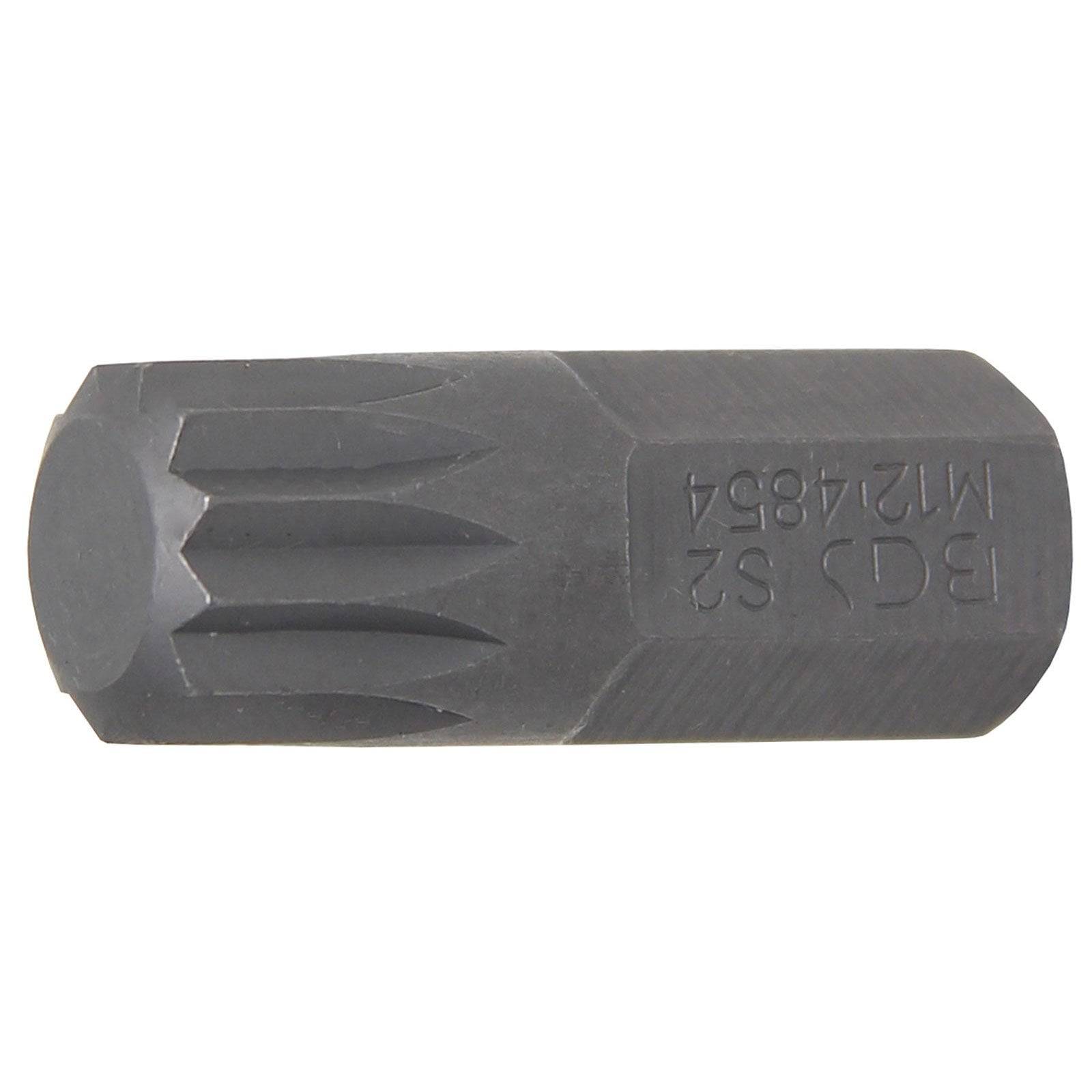 BGS Bit Antrieb Außensechskant 10 mm (3/8") Innenvielzahn (für XZN) M12 - 4854
