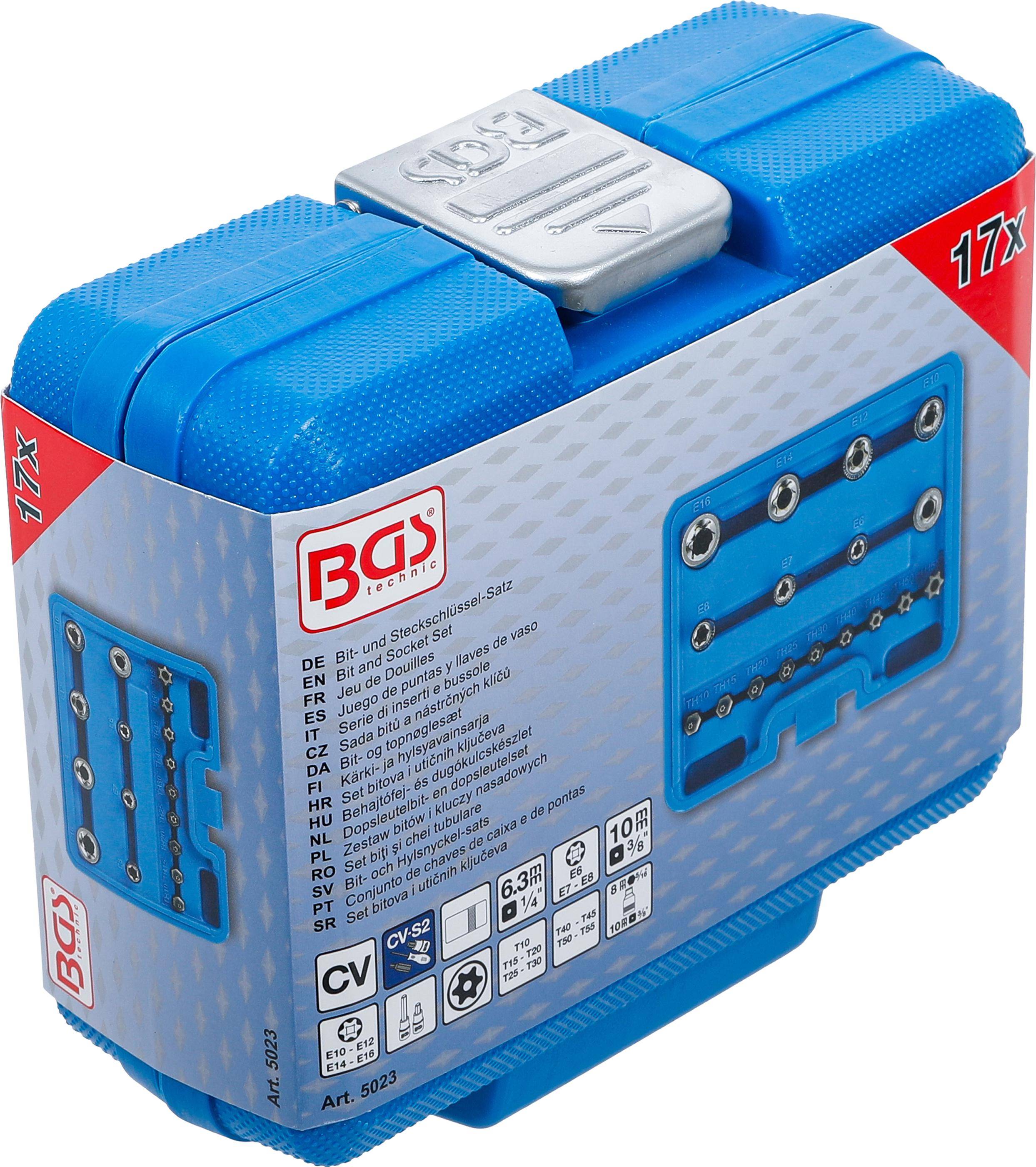 BGS technic Bit- und Steckschlssel-Satz | E-Profil / T-Profil (fr