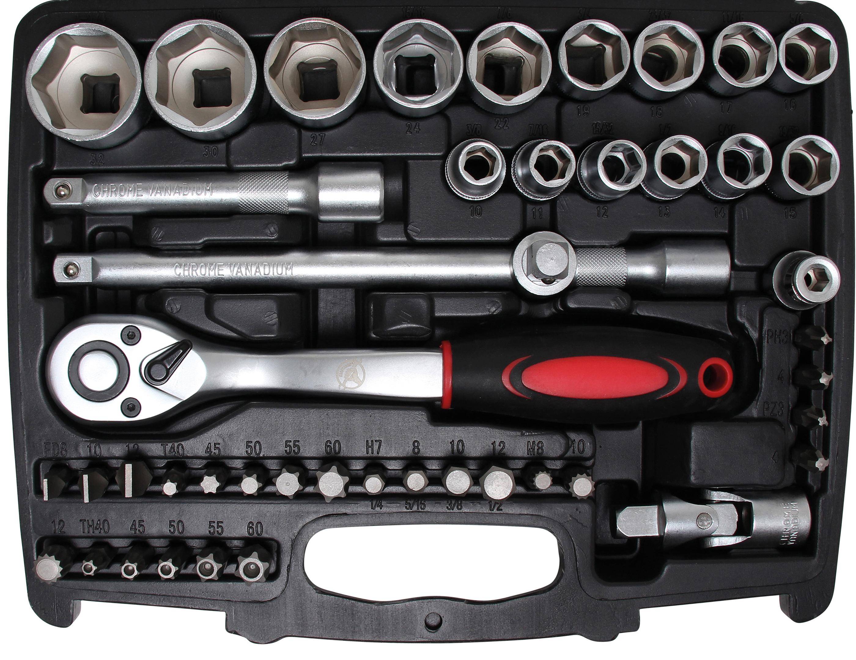 BGS Do It Yourself Steckschlüssel-Satz | Antrieb 6,3 mm (1/4") / 12,5