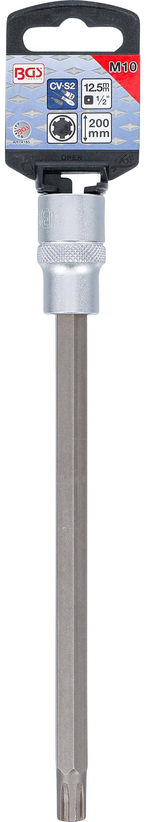 BGS technic Bit-Einsatz | Lnge 200 mm | Antrieb Innenvierkant 12,5 mm