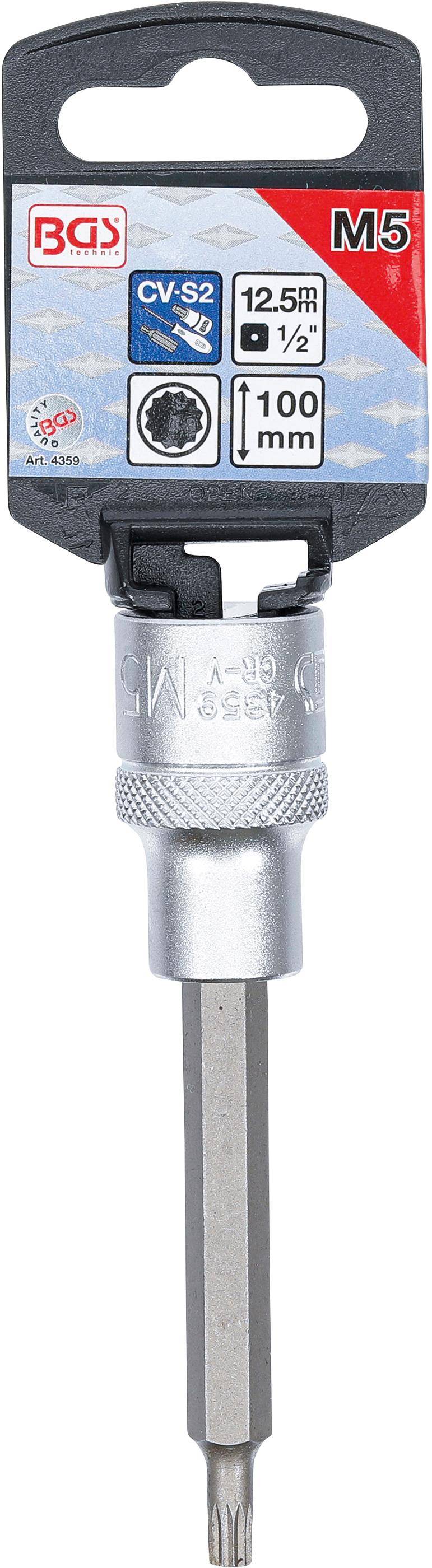 BGS Bit-Einsatz | Länge 100 mm | Antrieb Innenvierkant 12,5 mm (1/2")