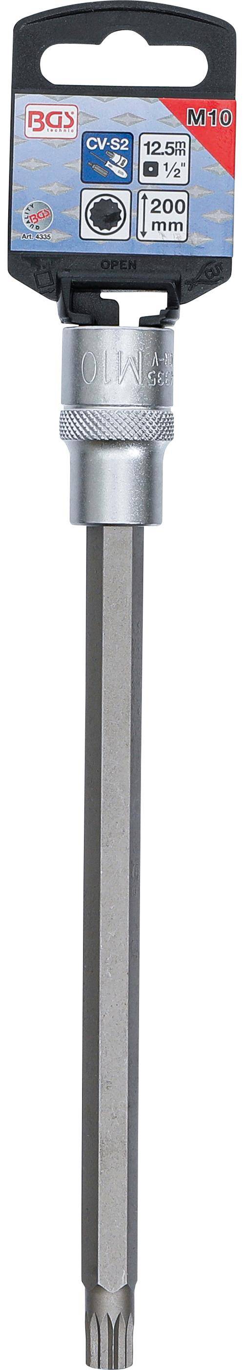 BGS technic Bit-Einsatz | Lnge 200 mm | Antrieb Innenvierkant 12,5 mm