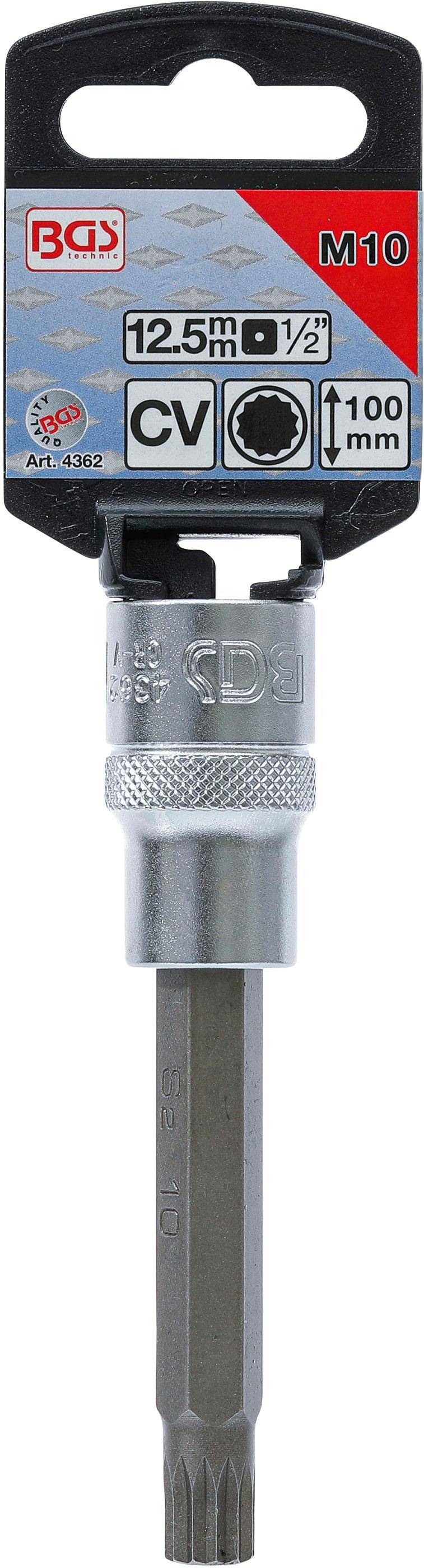 BGS Bit-Einsatz | Lnge 100 mm | Antrieb Innenvierkant 12,5 mm (1/2")