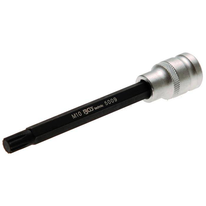 Bit-Einsatz - 1/2" Antrieb - XZN - 10x140 mm - gerändelt - CV-Stahl