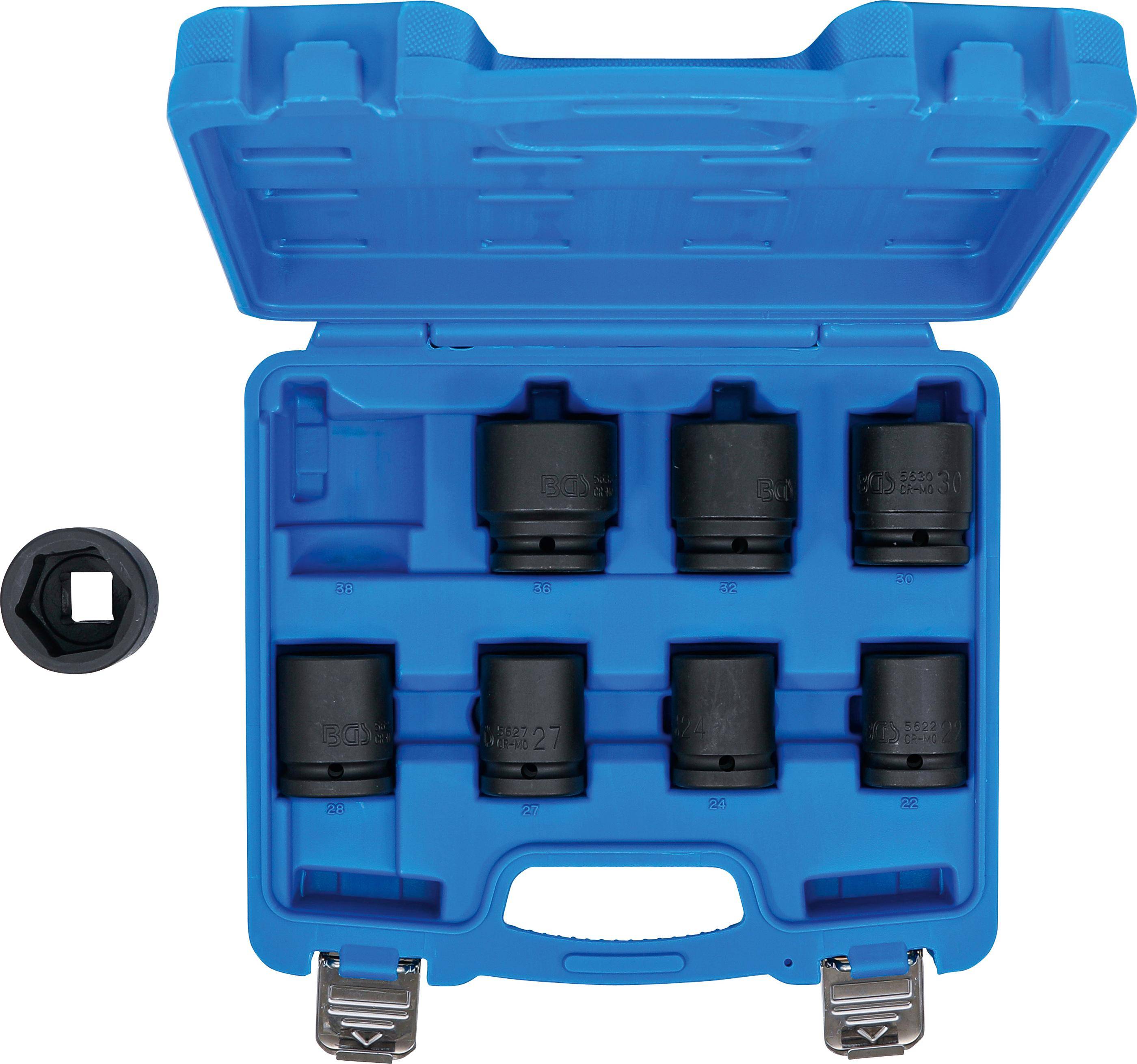 BGS Kraft-Steckschlssel-Einsatz-Satz | Antrieb Innenvierkant 20 mm