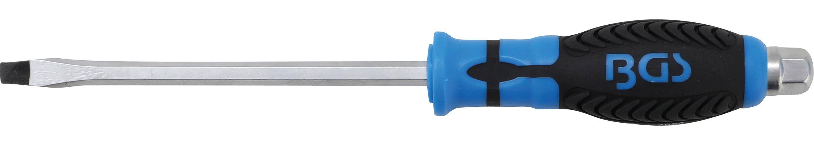 BGS Schraubendreher | mit Außensechskant | Schlitz 8 mm |