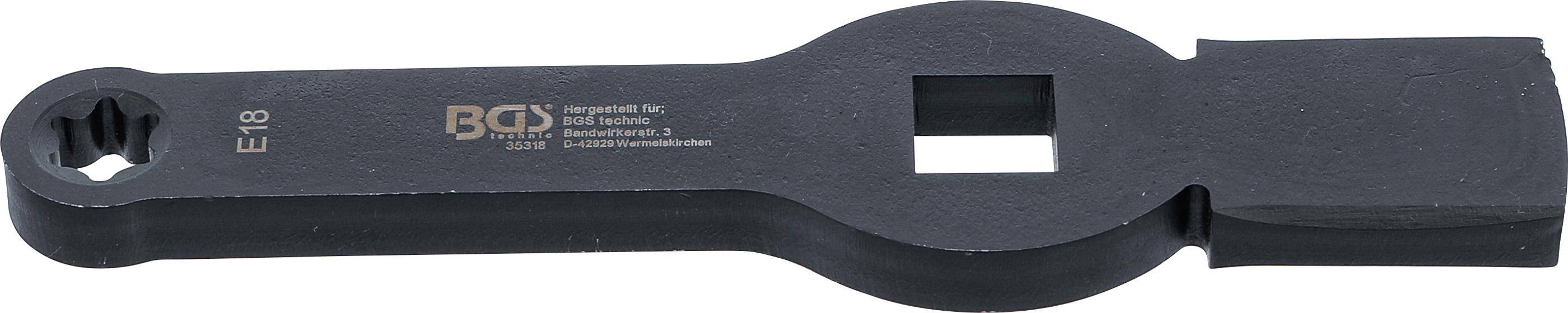 BGS technic Schlag-Ringschlssel | E-Profil (fr Torx) | mit 2