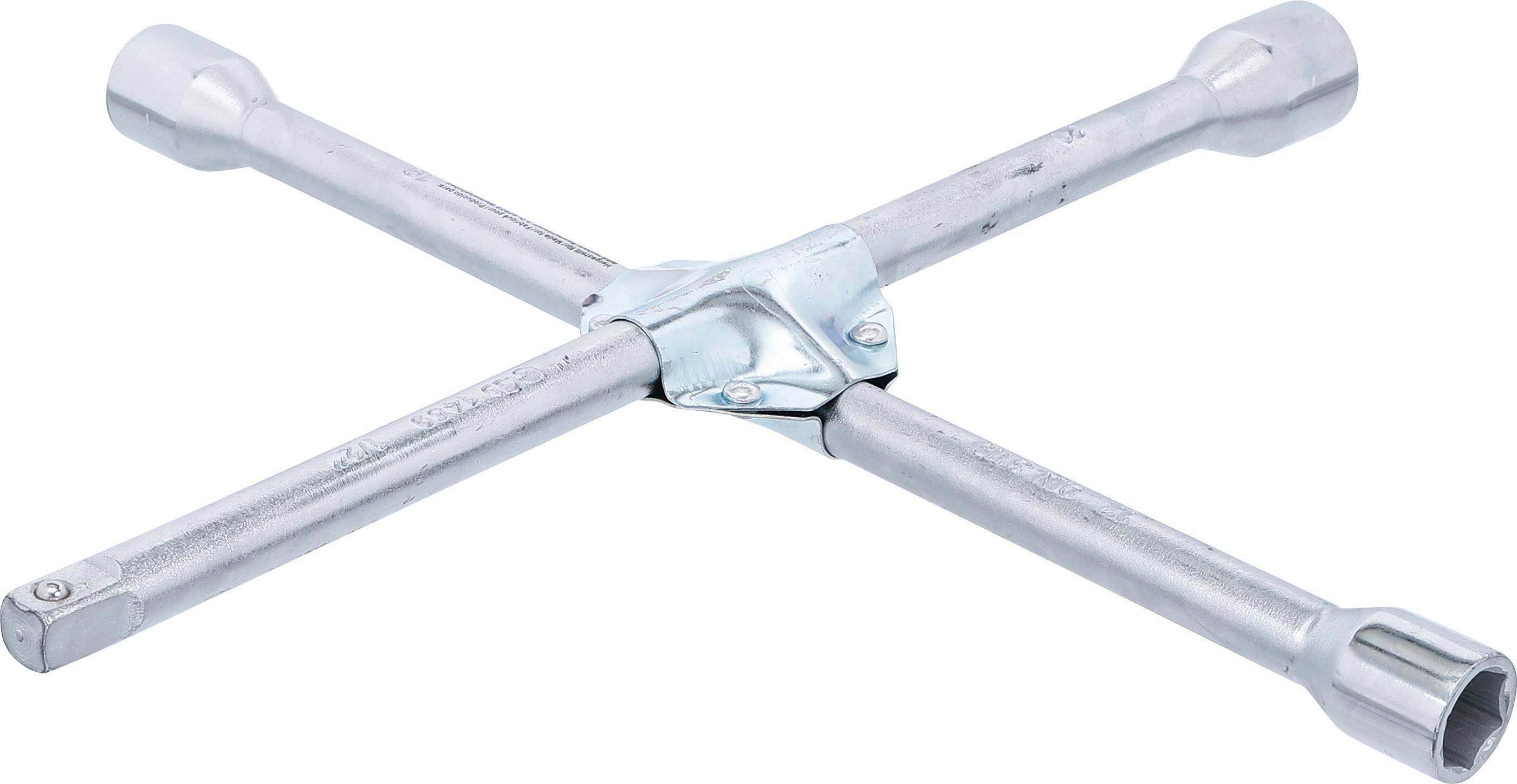 BGS technic Rad-Kreuzschlüssel mit Gelenk | für Pkw | Vierkant | SW