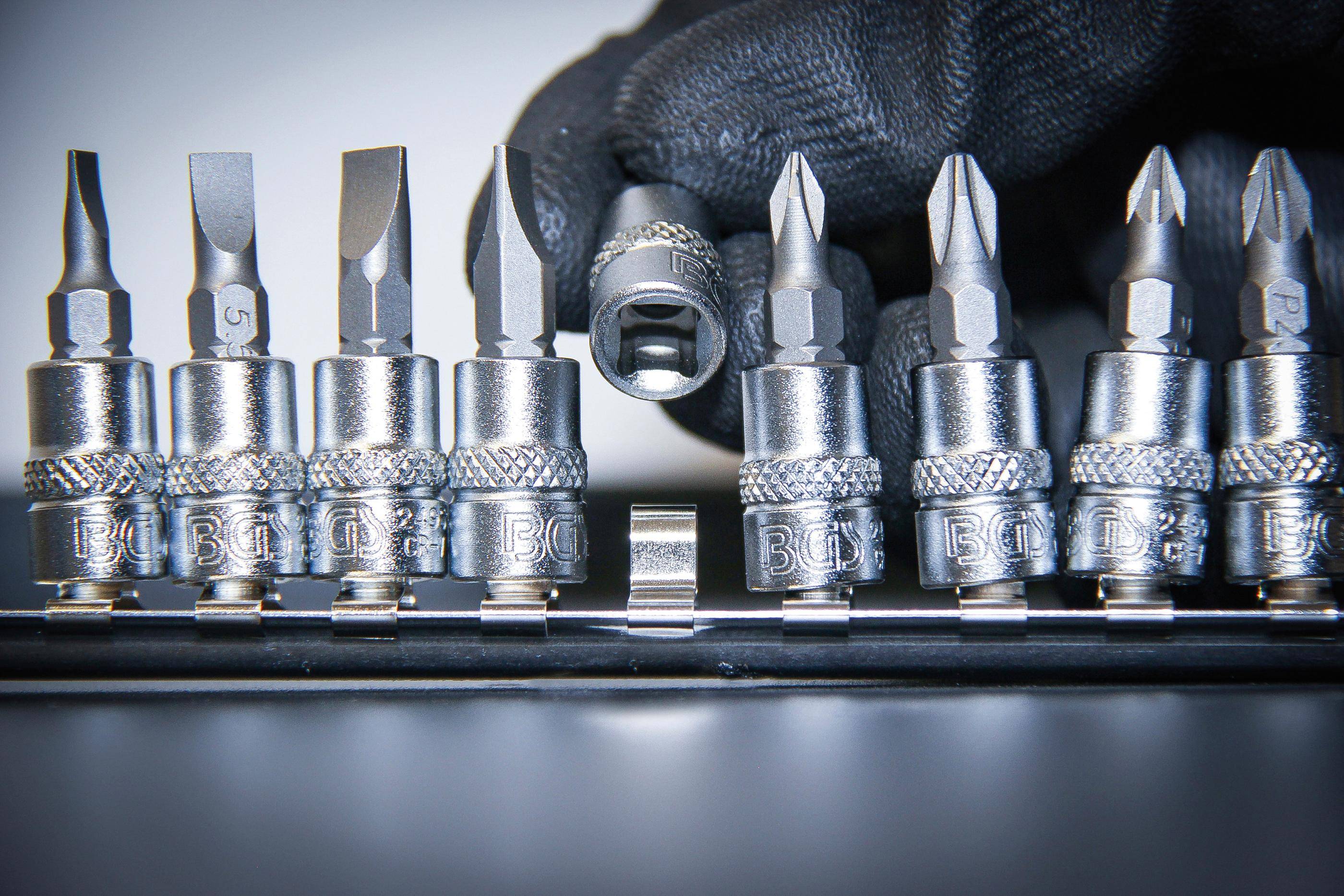 BGS technic Bit-Einsatz-Satz | Antrieb Innenvierkant 6,3 mm (1/4") |