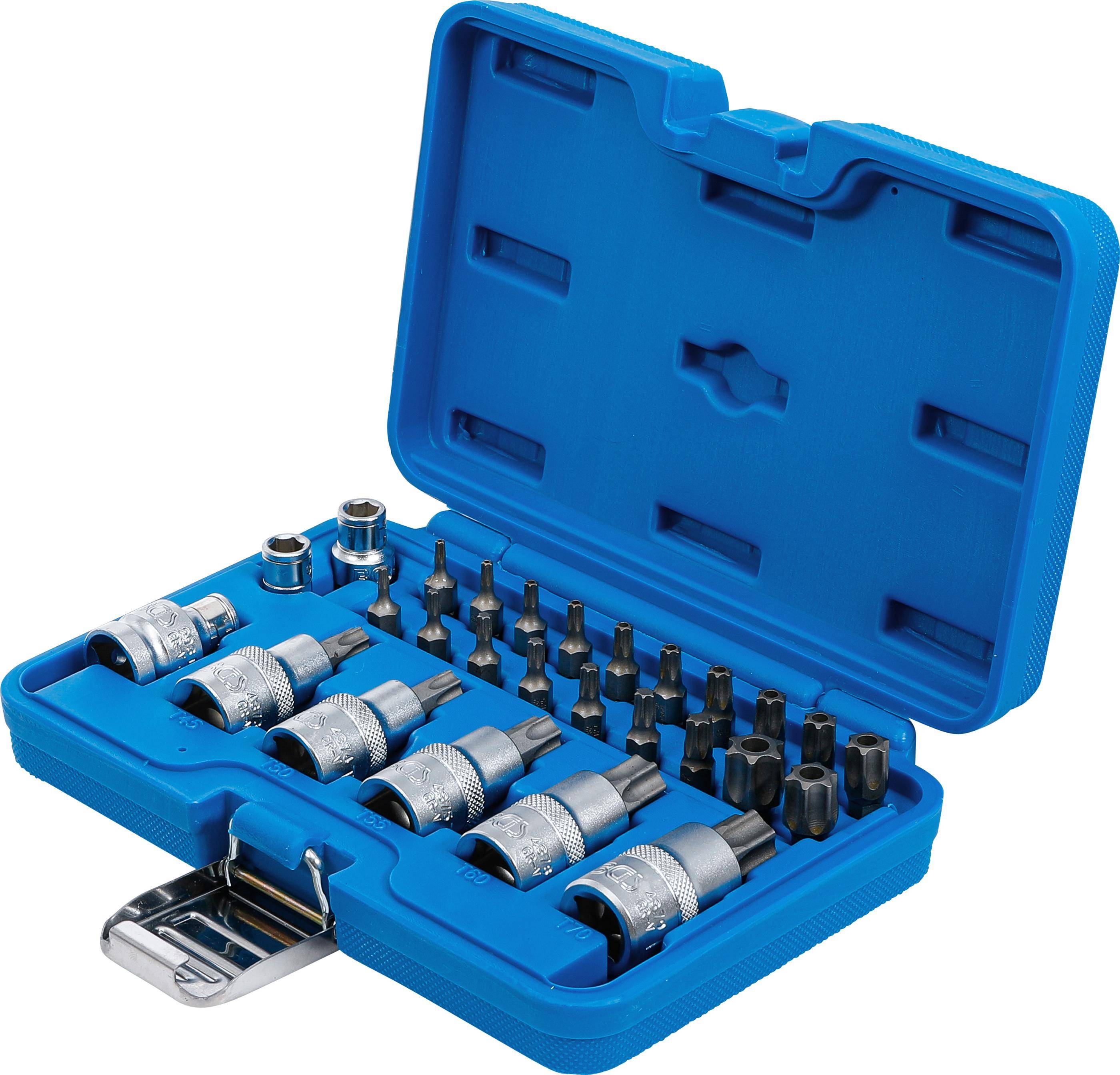 BGS Bit- und Bit-Einsatz-Satz | 12,5 mm (1/2") | T-Profil (fr Torx) |