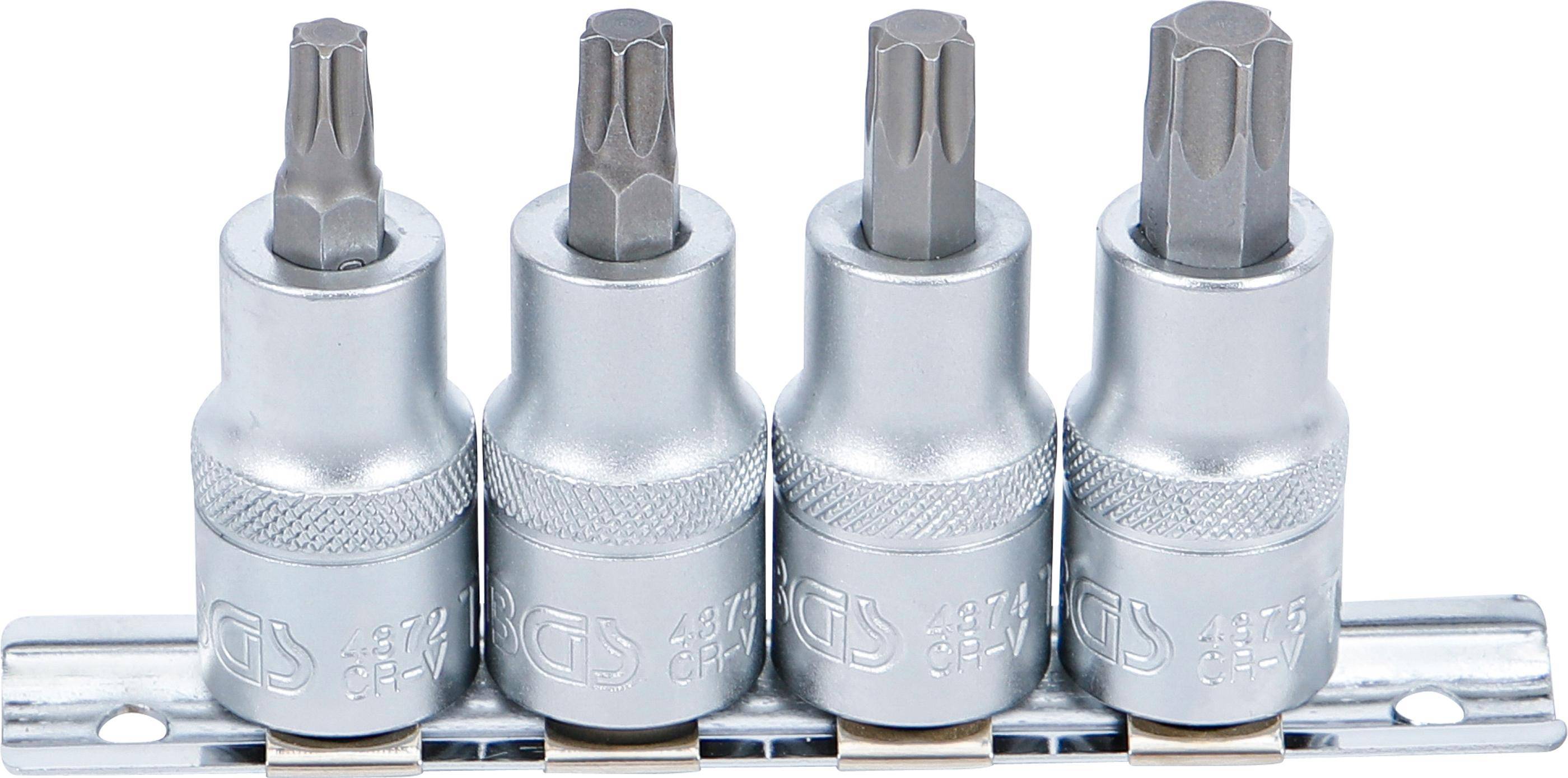 BGS technic Bit-Einsatz-Satz | Antrieb Innenvierkant 12,5 mm (1/2") |