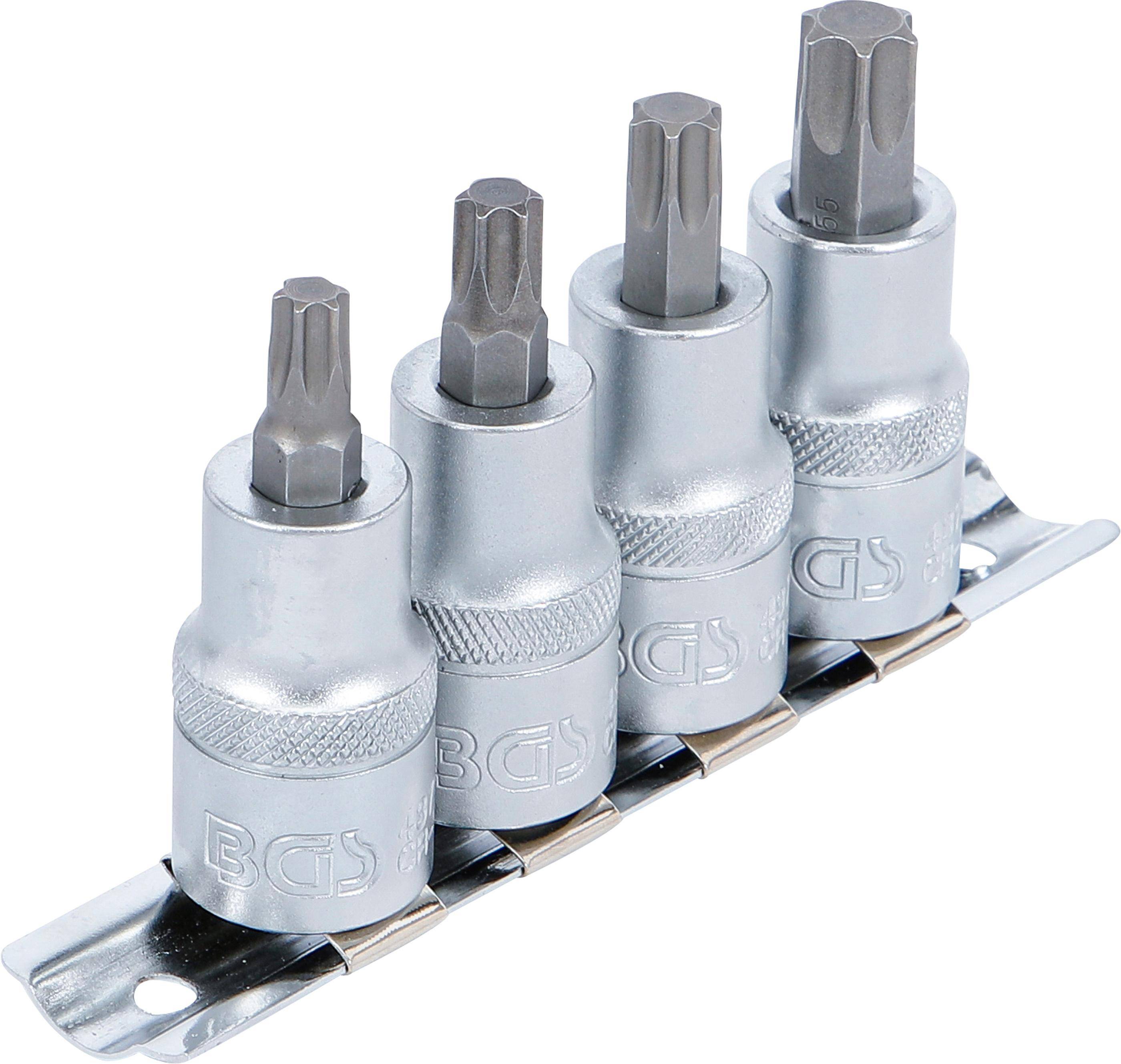BGS technic Bit-Einsatz-Satz | Antrieb Innenvierkant 12,5 mm (1/2") |