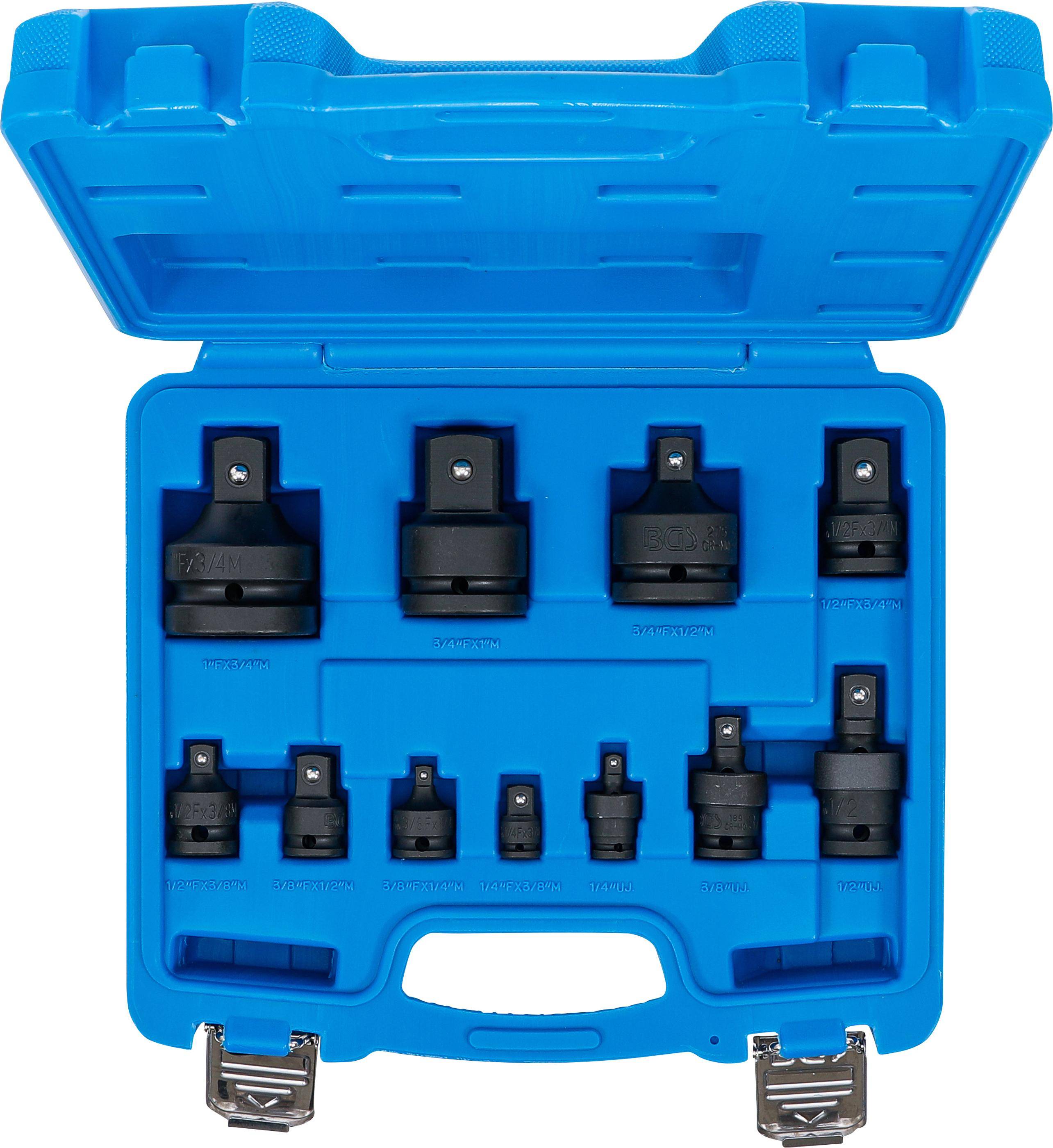 BGS Kraft-Adapter- und Kugelgelenk-Satz | 6,3 mm (1/4") - 25 mm (1")