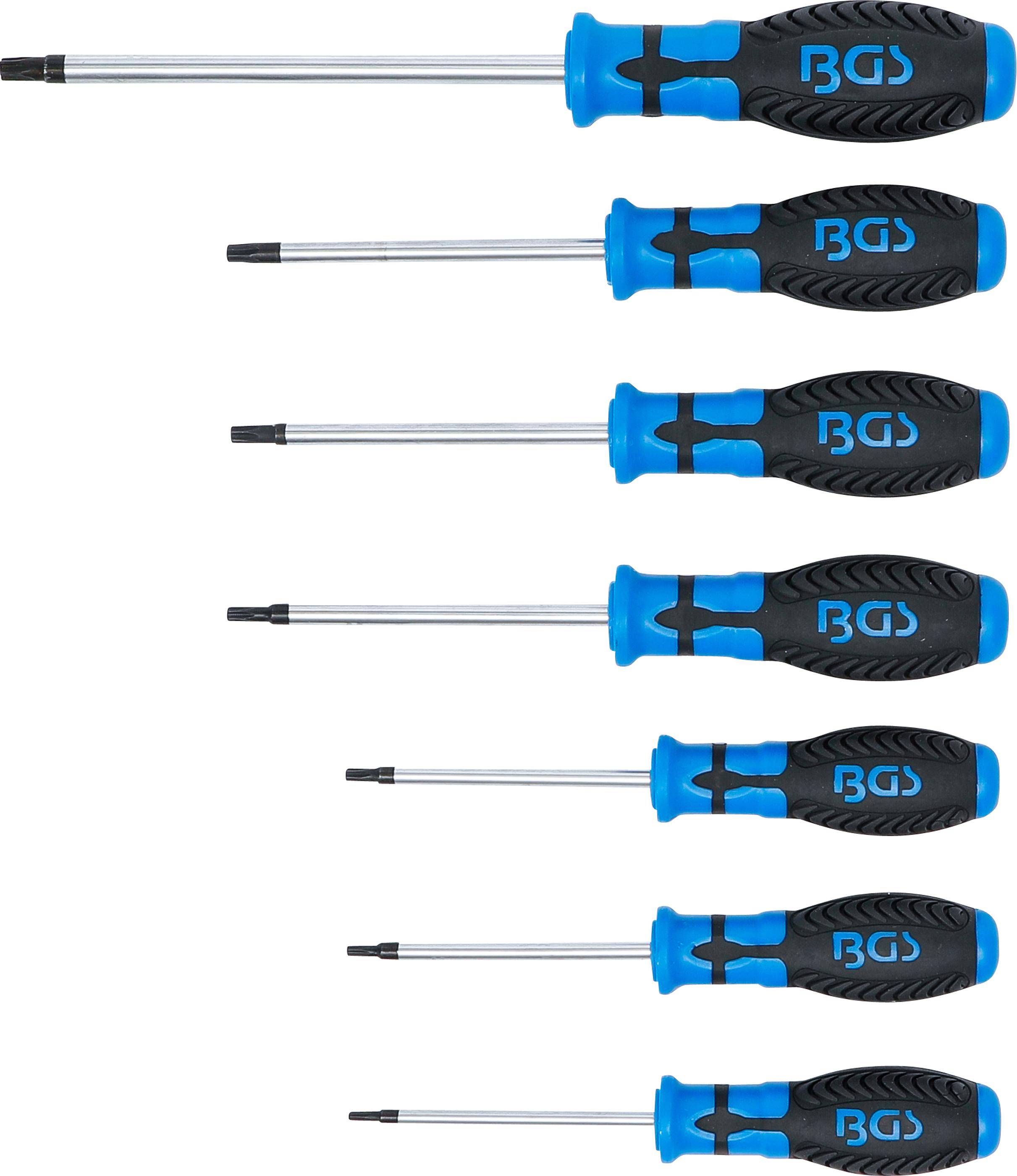 BGS technic Schraubendreher-Satz | T-Profil (fr Torx) mit Bohrung |
