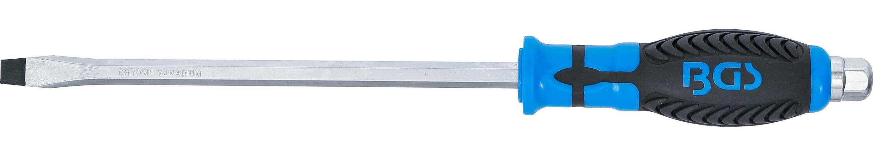 BGS Schraubendreher | mit Auensechskant | Schlitz 9,5 mm |
